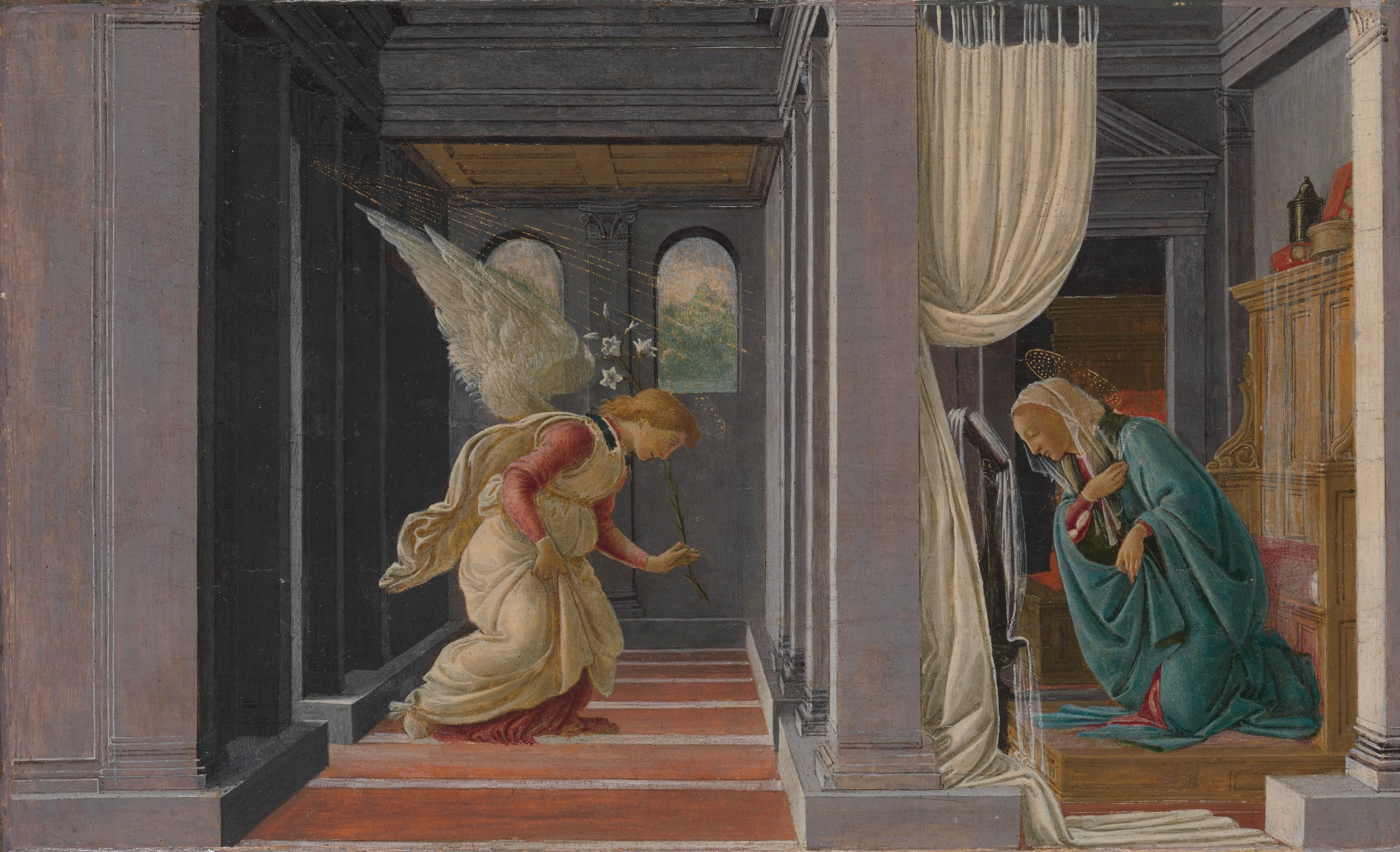 The Annunciation by Botticelli (Alessandro di Mariano Filipepi)