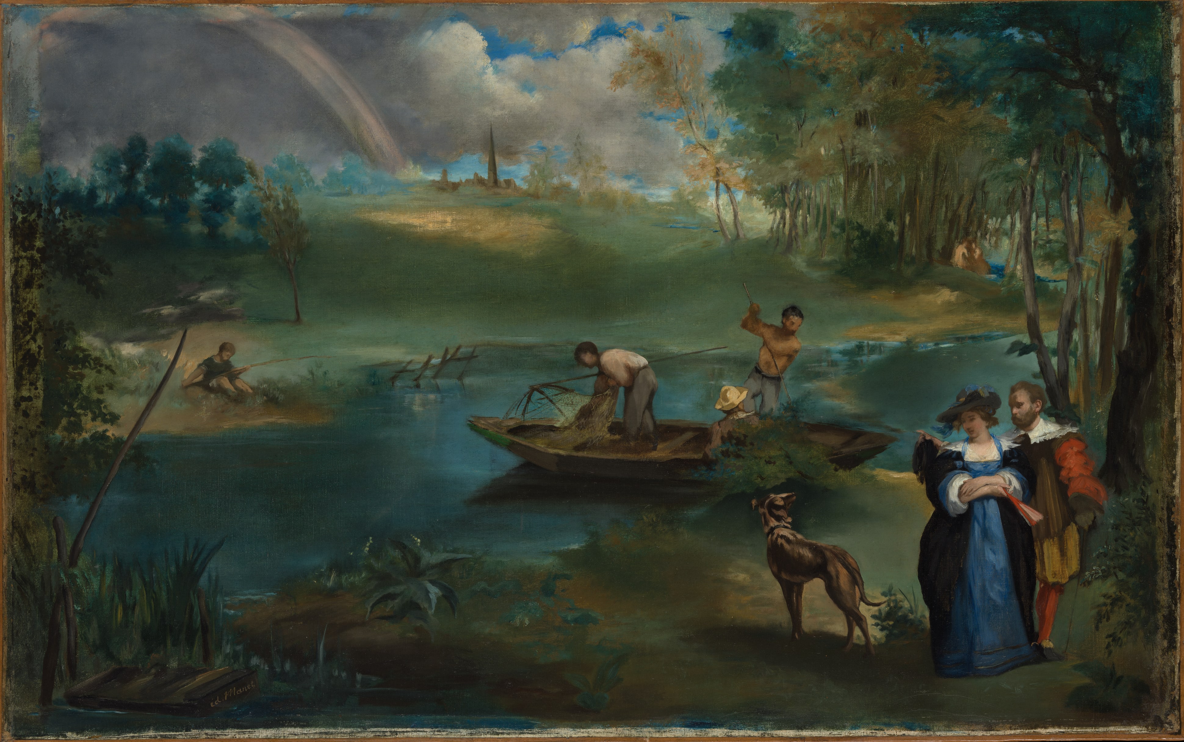 Fishing by Edouard Manet
