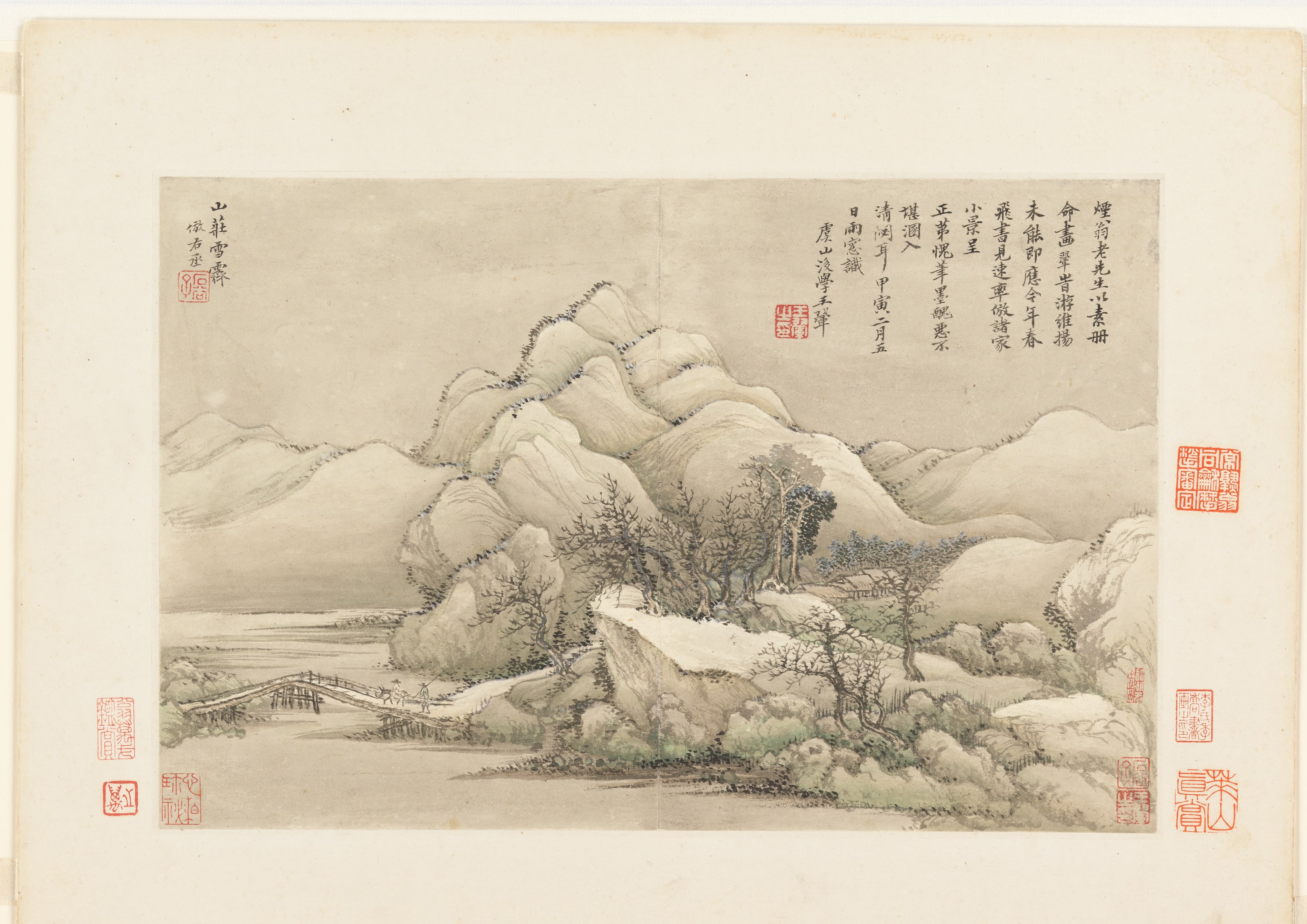 Landscapes after old masters — selected leaf 9 by Wang Hui