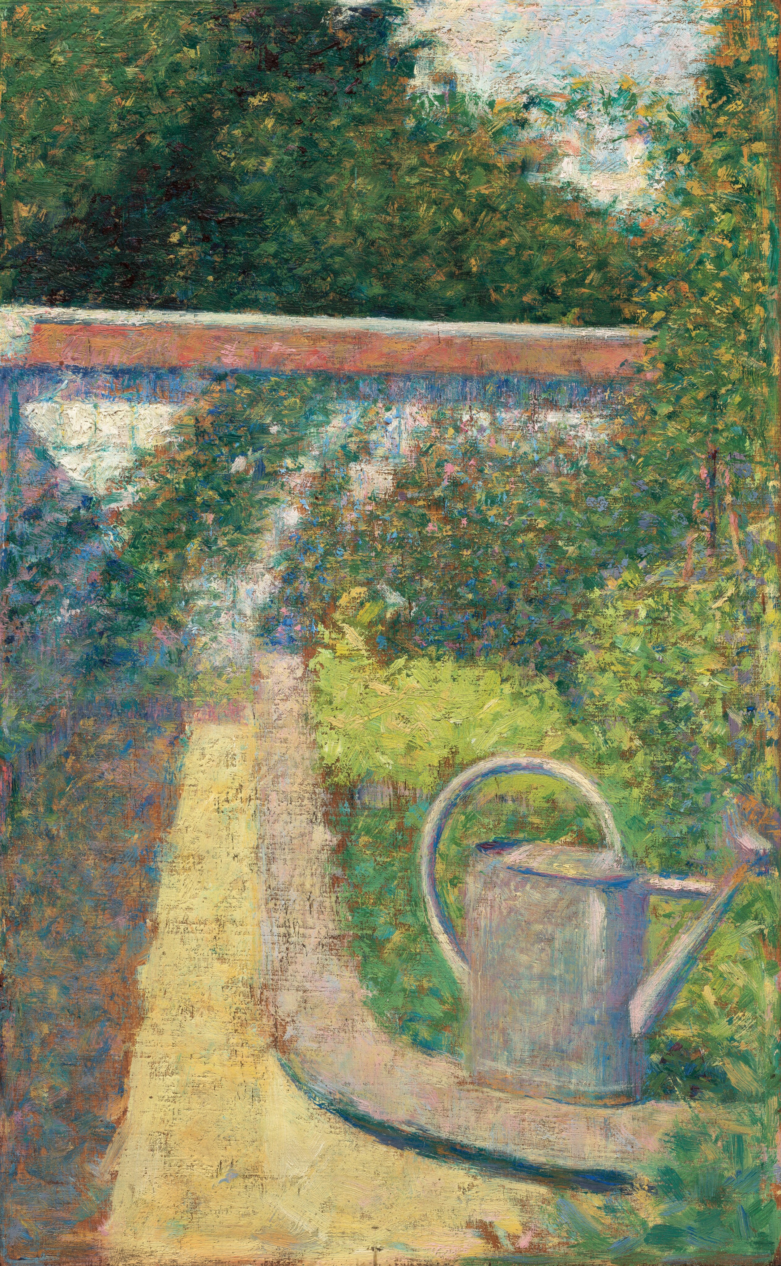 The Watering Can - Garden at Le Raincy by Georges Seurat