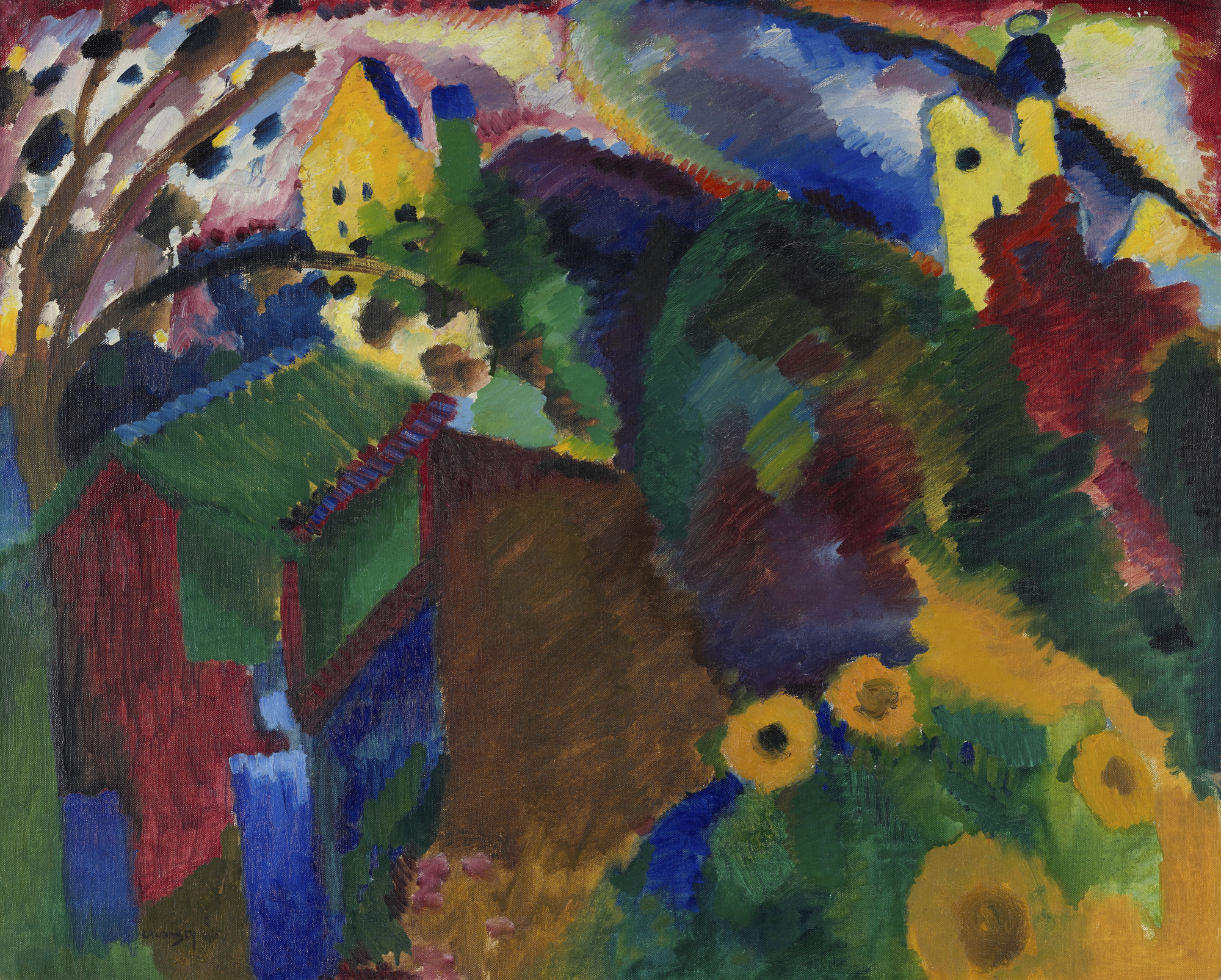 Murnau – Garten by Wassily Kandinsky