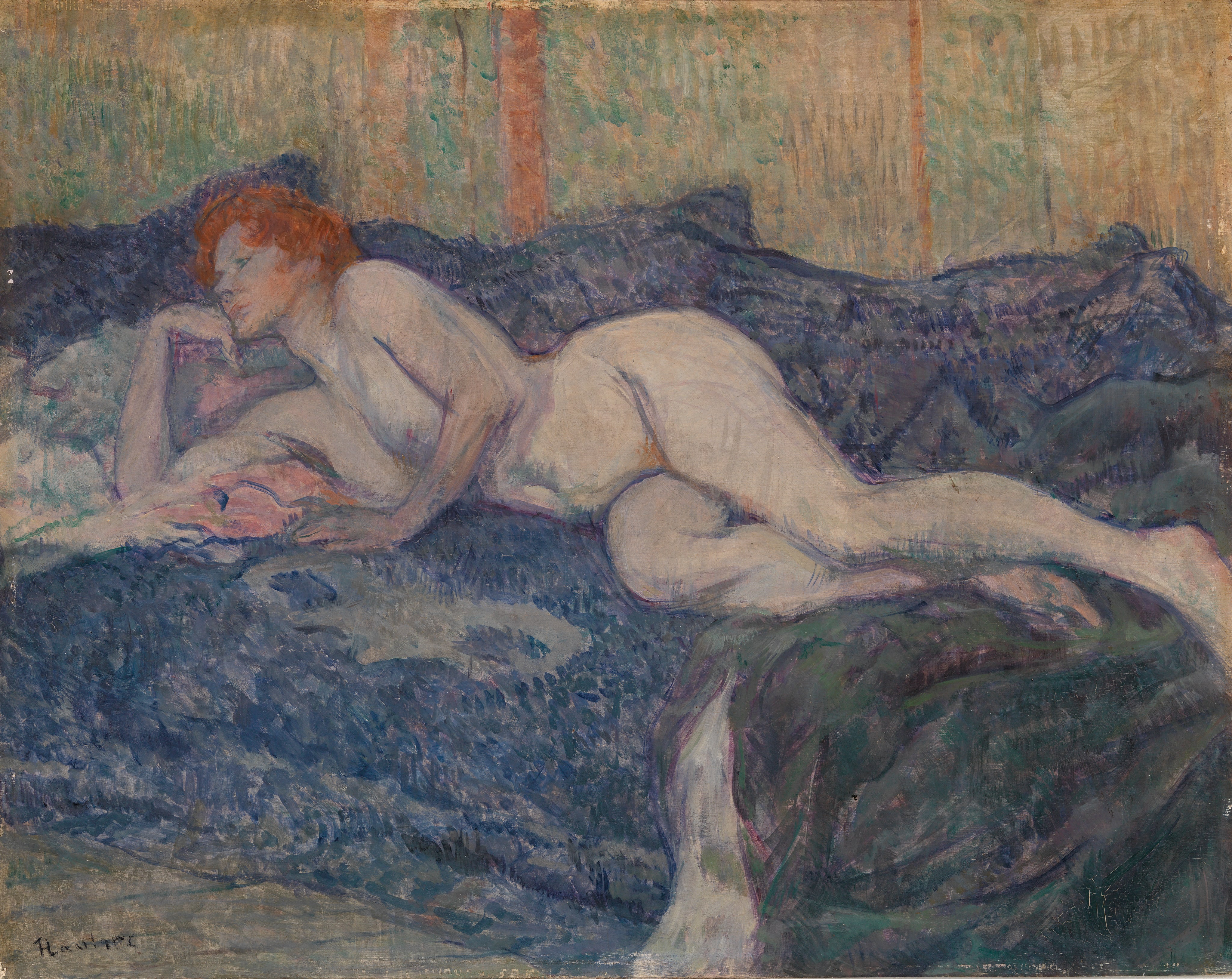 Nude Lying on a Couch by Henri de Toulouse-Lautrec