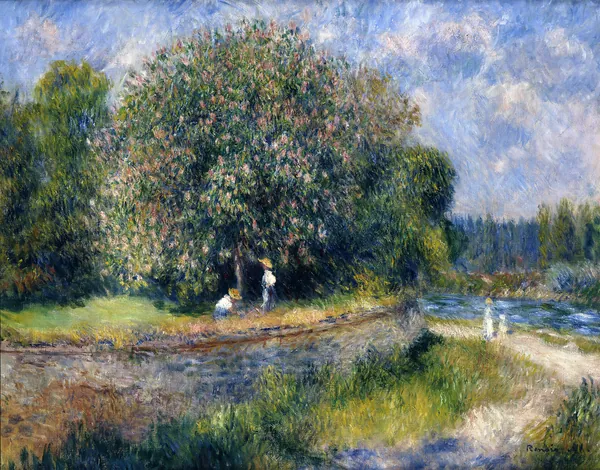 Blühender Kastanienbaum by Auguste Renoir