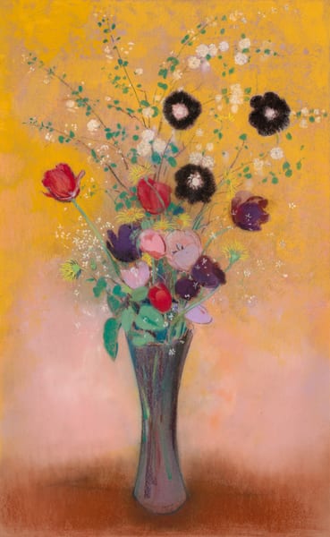 Vase of Flowers by Odilon Redon