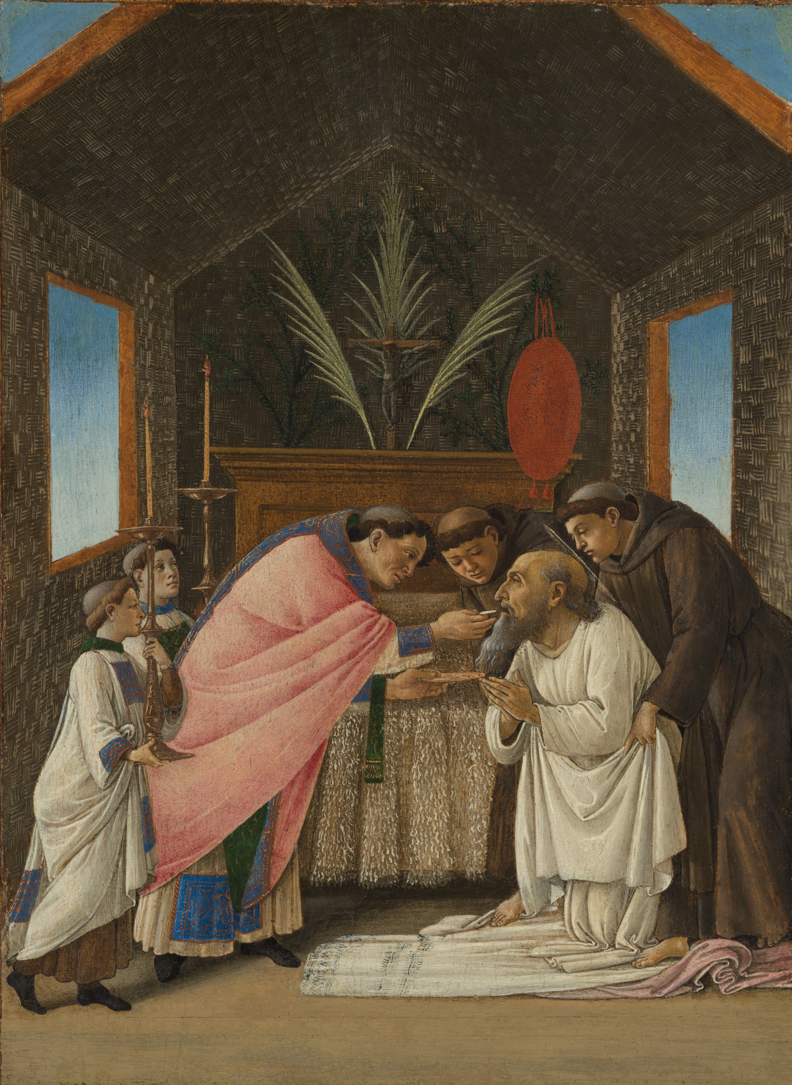 The Last Communion of Saint Jerome by Botticelli (Alessandro di Mariano Filipepi)