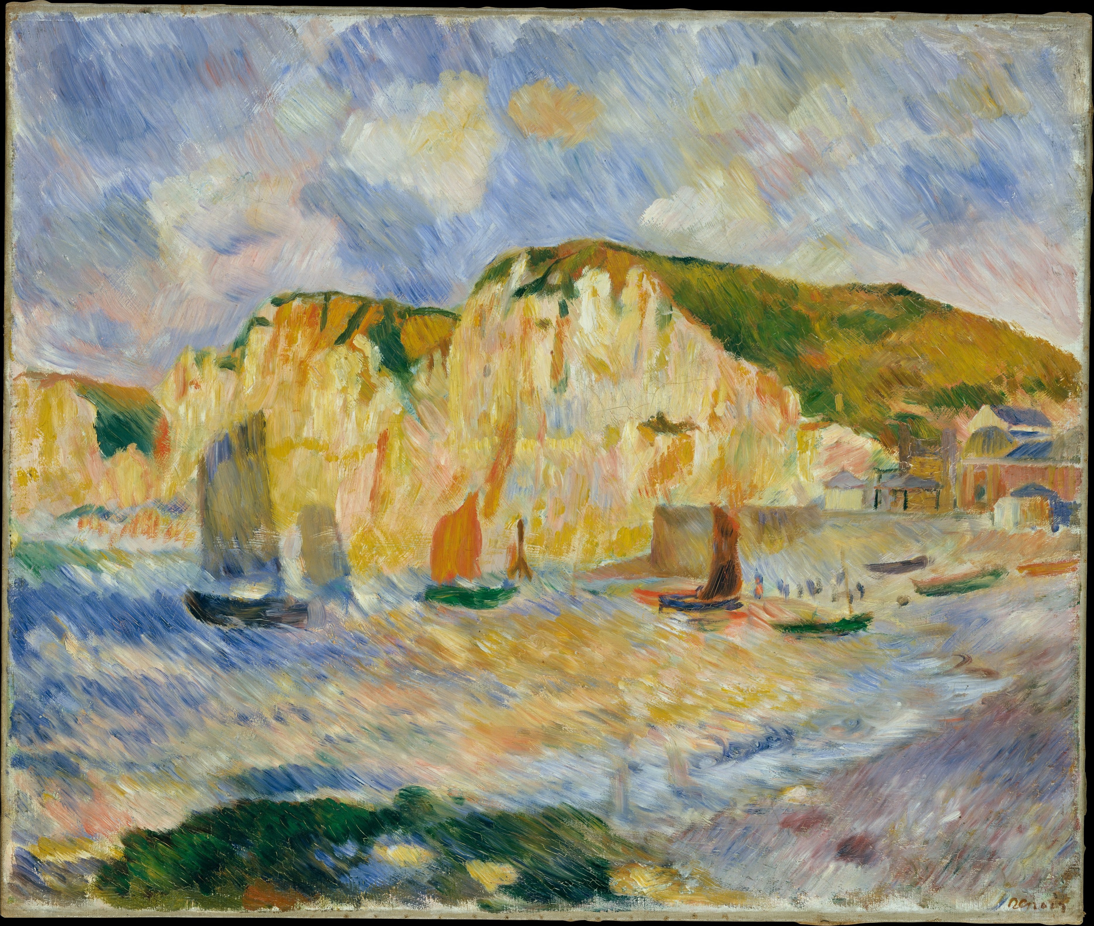 Sea and Cliffs by Auguste Renoir