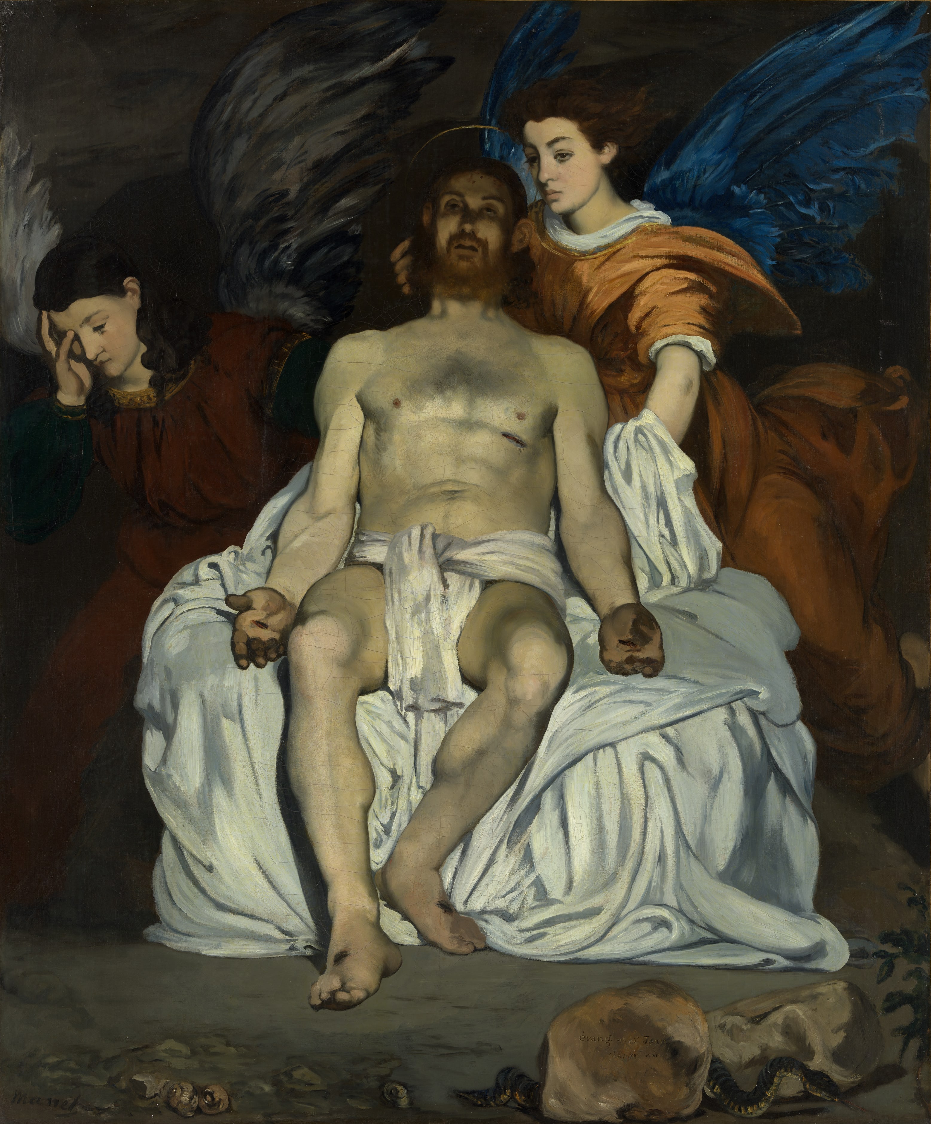 The Dead Christ with Angels by Edouard Manet