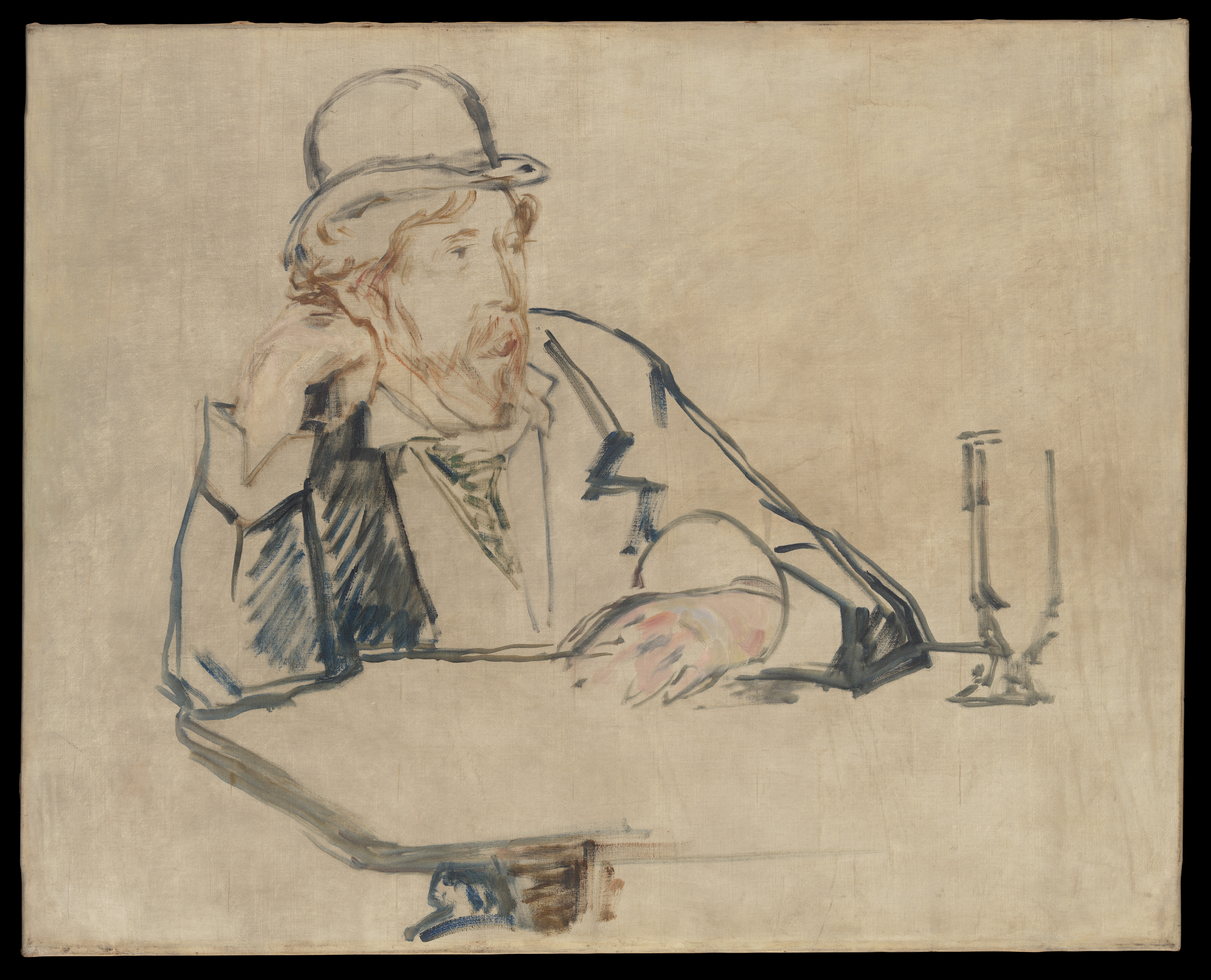 George Moore (1852–1933) at the Café by Edouard Manet