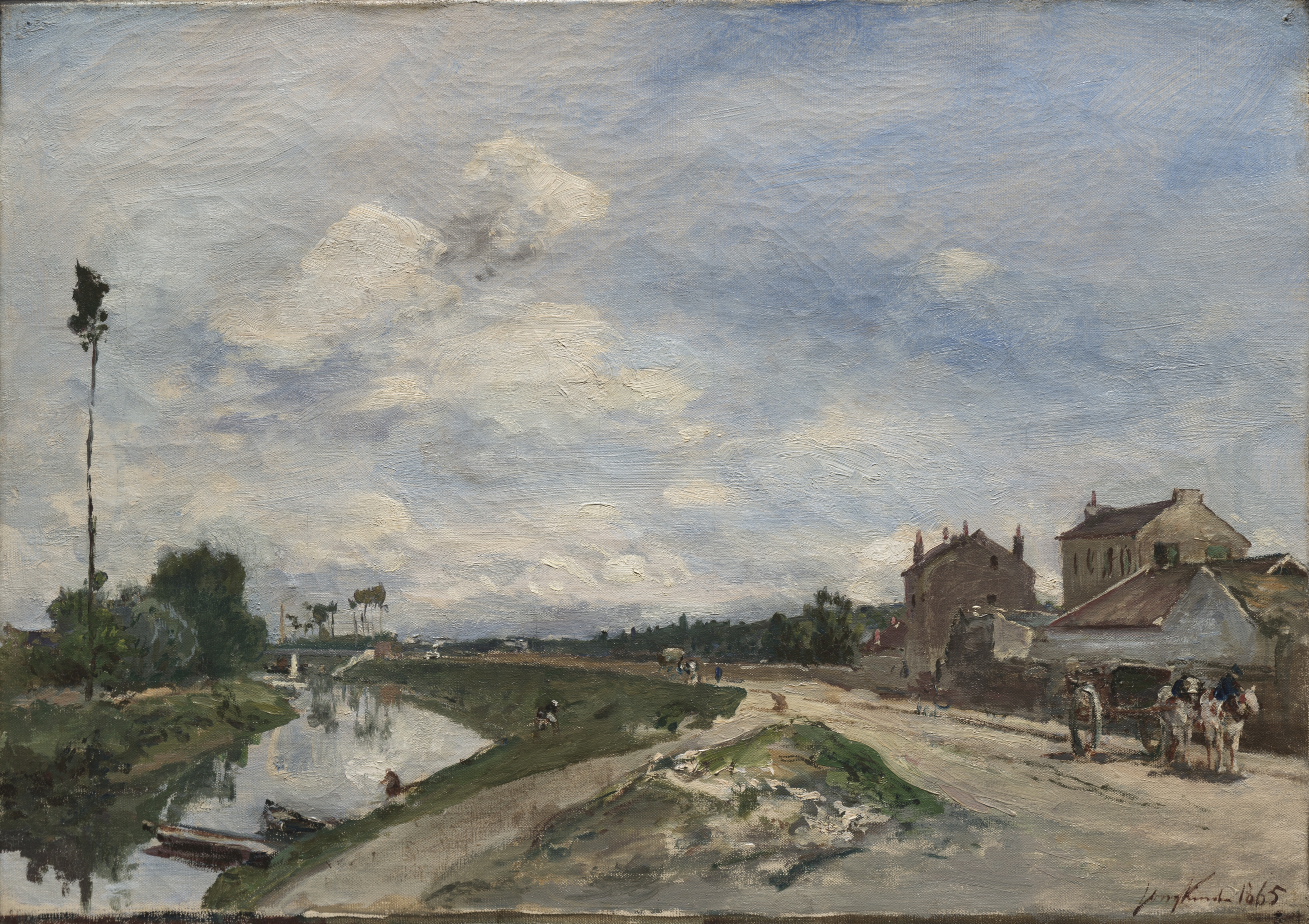 The Seine at Bas-Meudon by Johan Barthold Jongkind