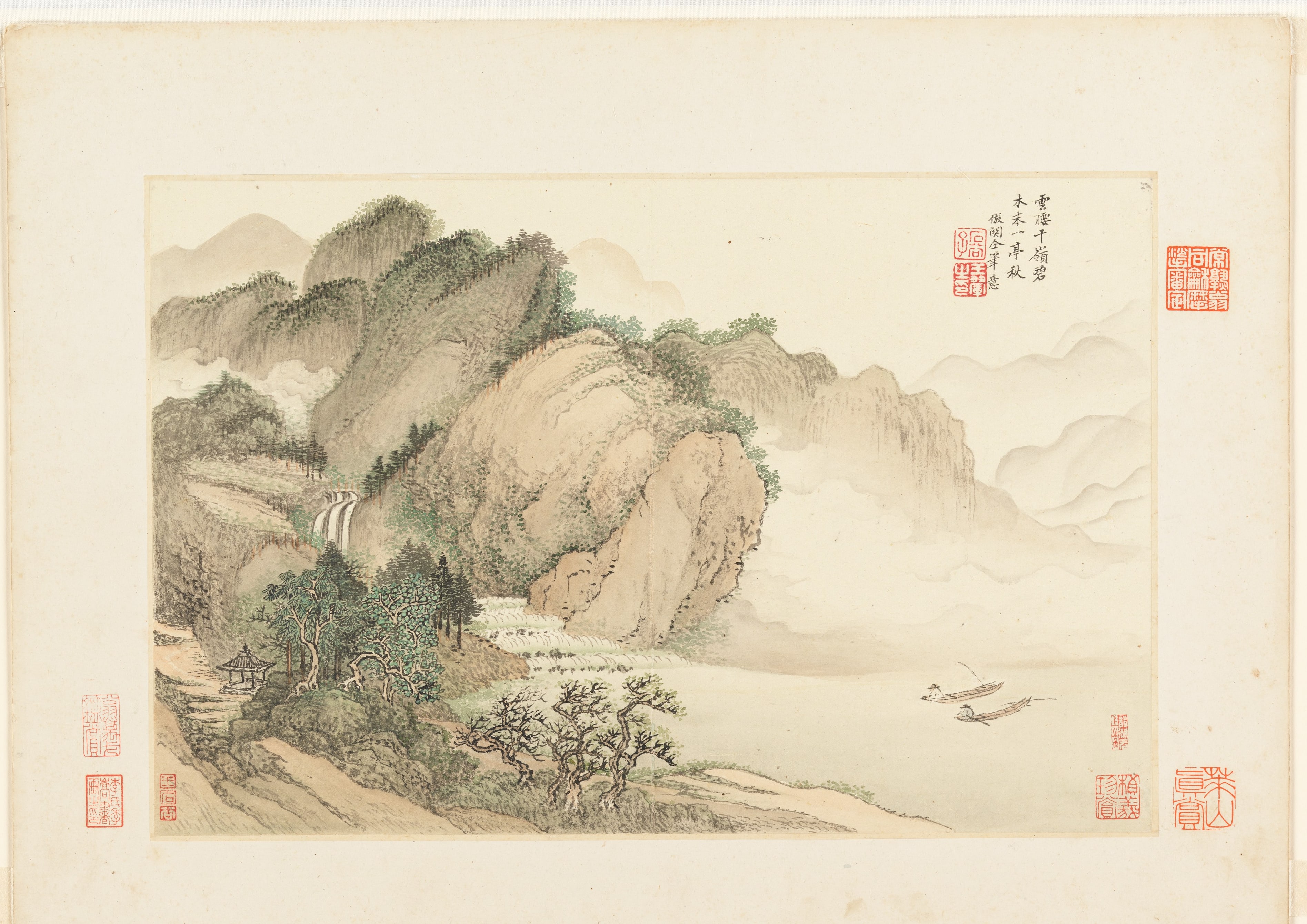 Landscapes after old masters — selected leaf 4 by Wang Hui