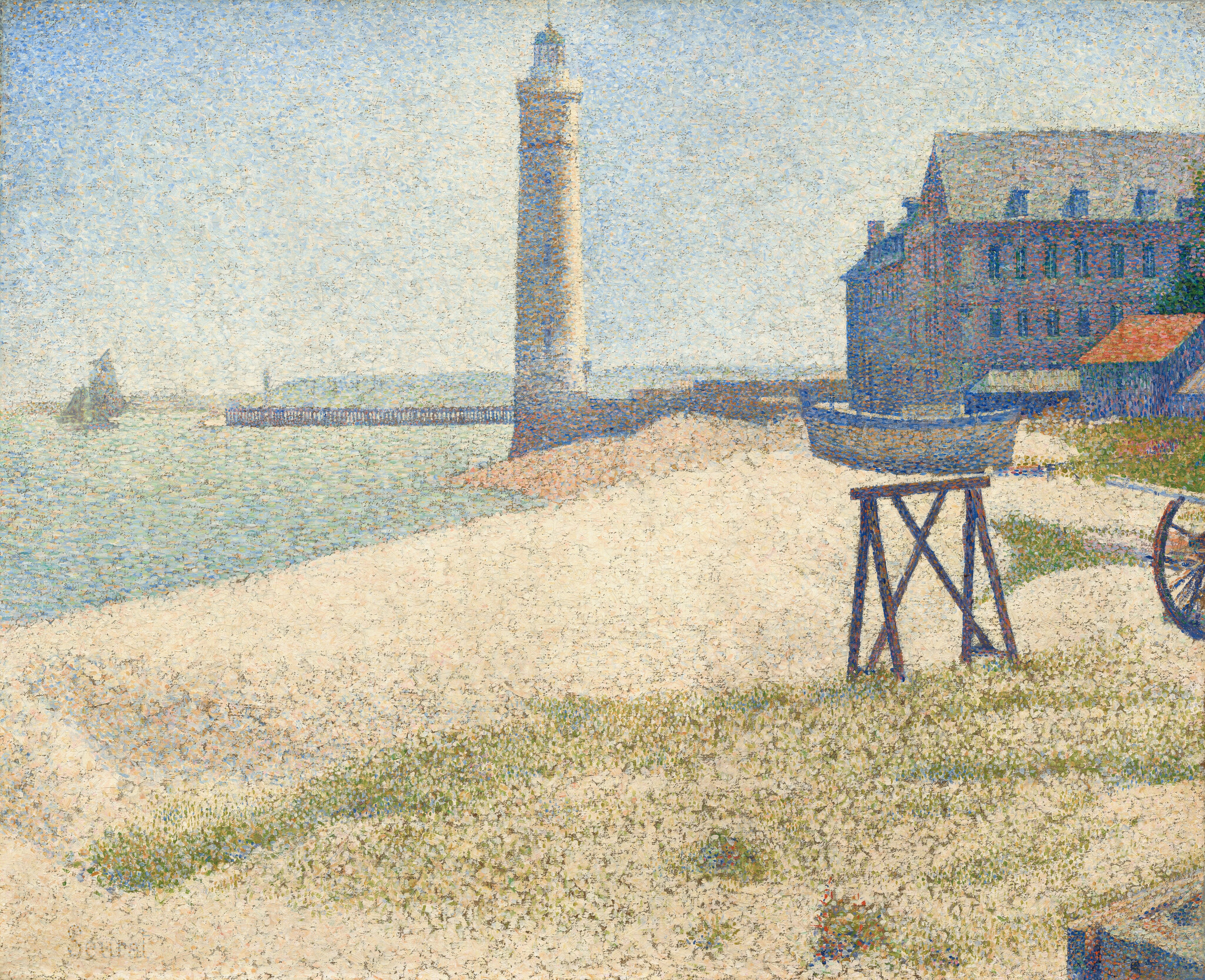 The Lighthouse at Honfleur by Georges Seurat