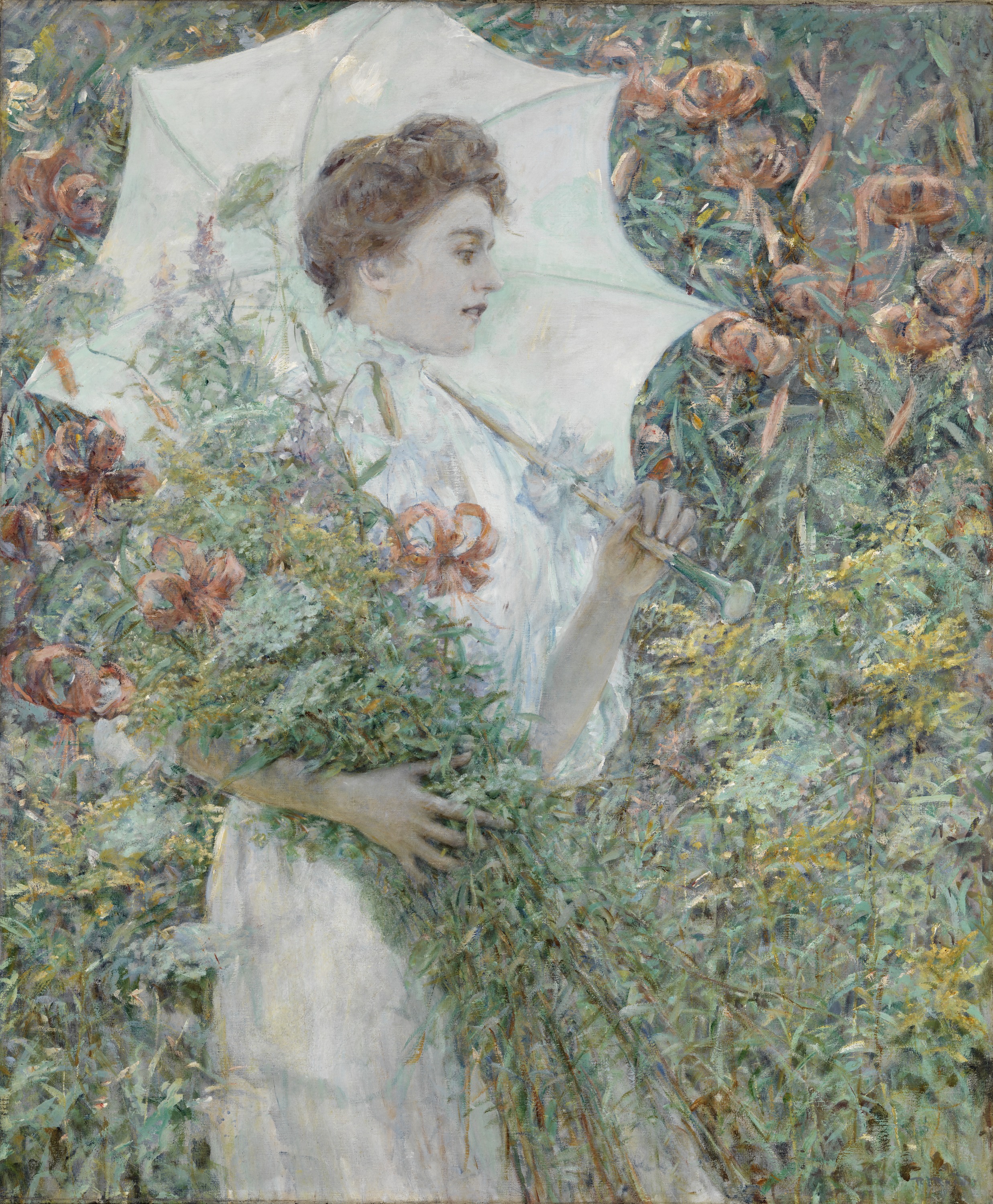The White Parasol by Robert Reid