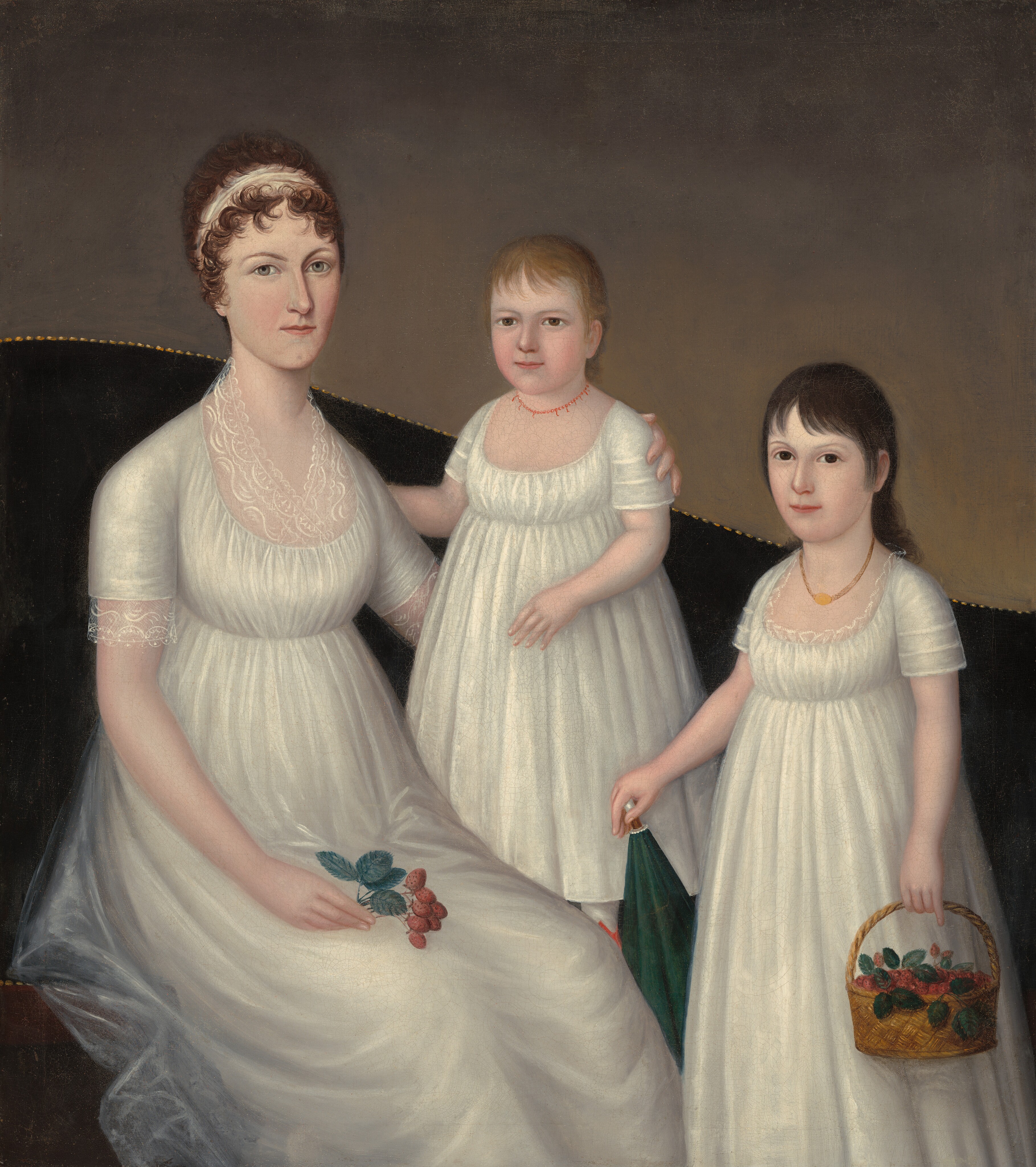 Grace Allison McCurdy and Her Daughters by Joshua Johnson