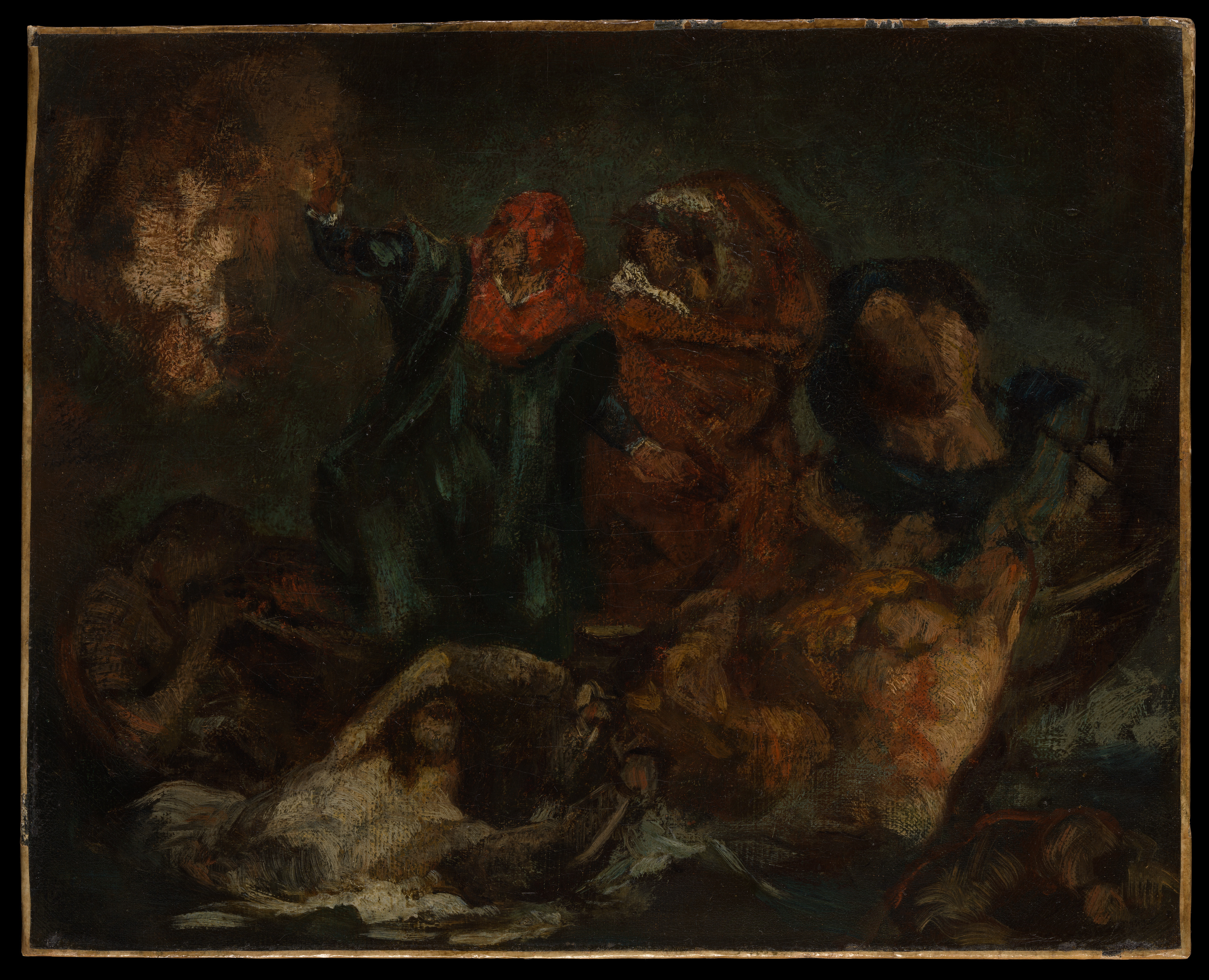 Copy after Delacroix's "Bark of Dante" by Édouard Manet