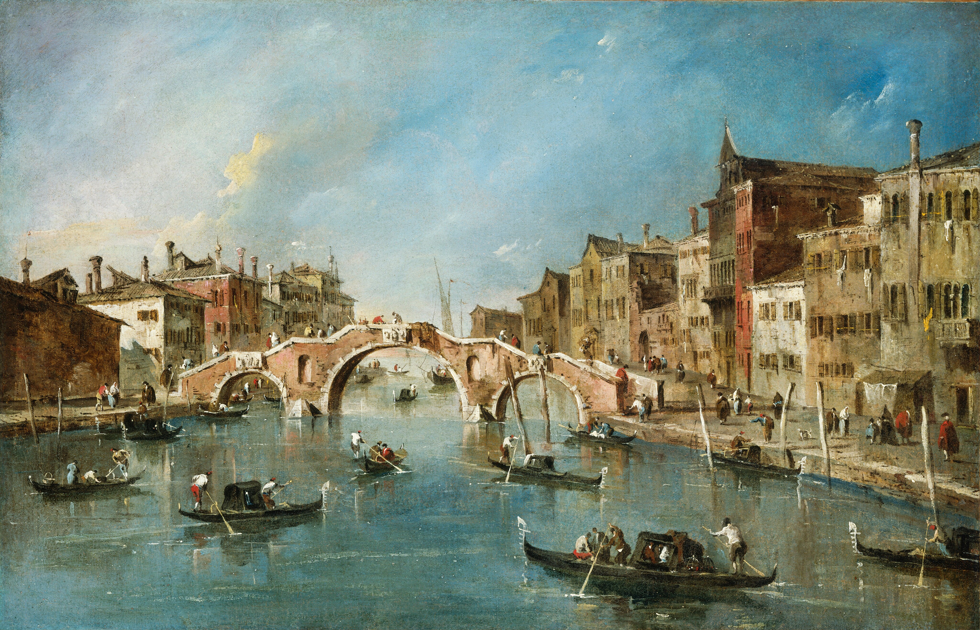 View on the Cannaregio Canal, Venice by Francesco Guardi