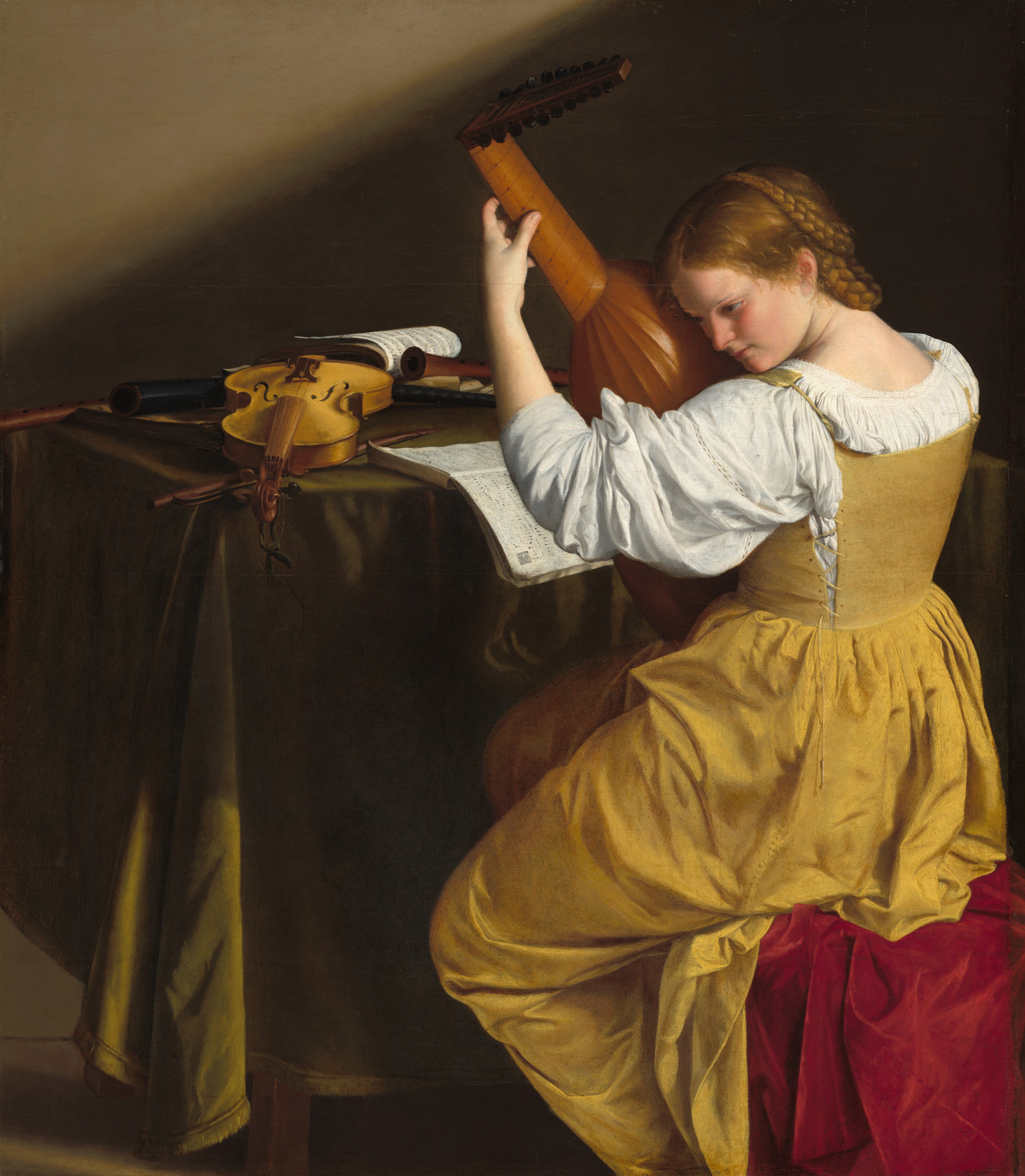 The Lute Player by Orazio Gentileschi