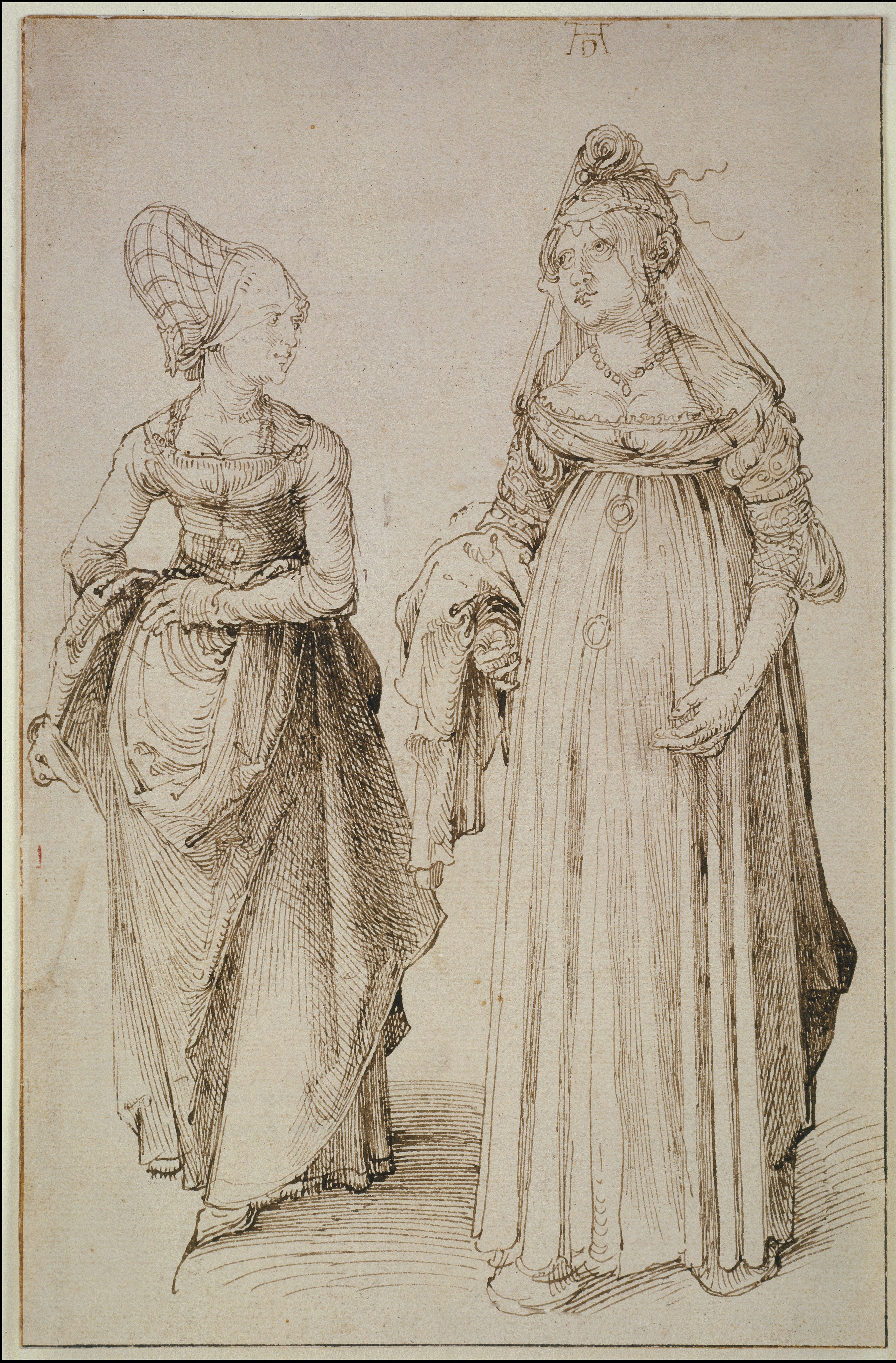 Nürnbergerin und Venezianerin by Albrecht Dürer