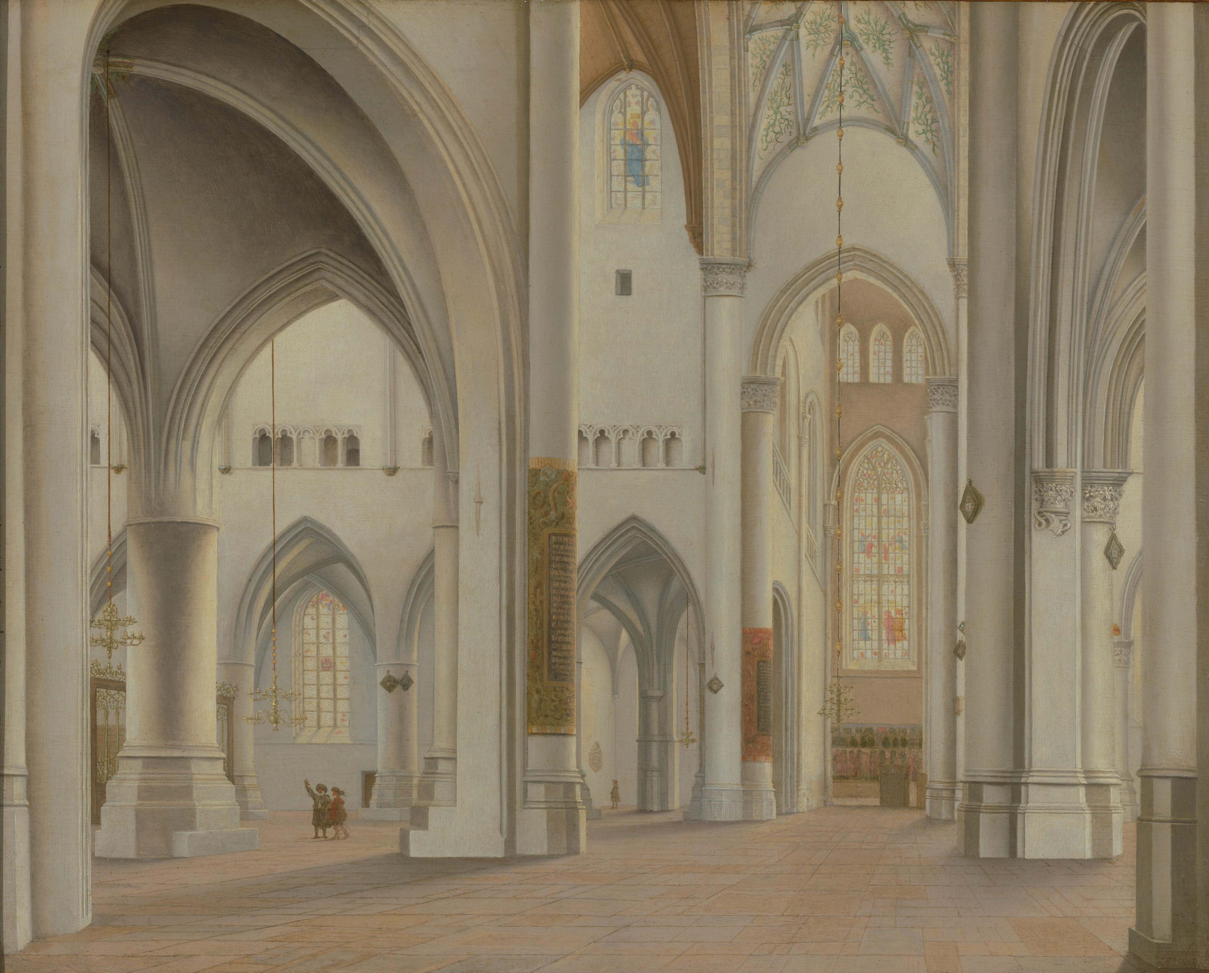 The Interior of Saint Bavo, Haarlem by Pieter Jansz. Saenredam