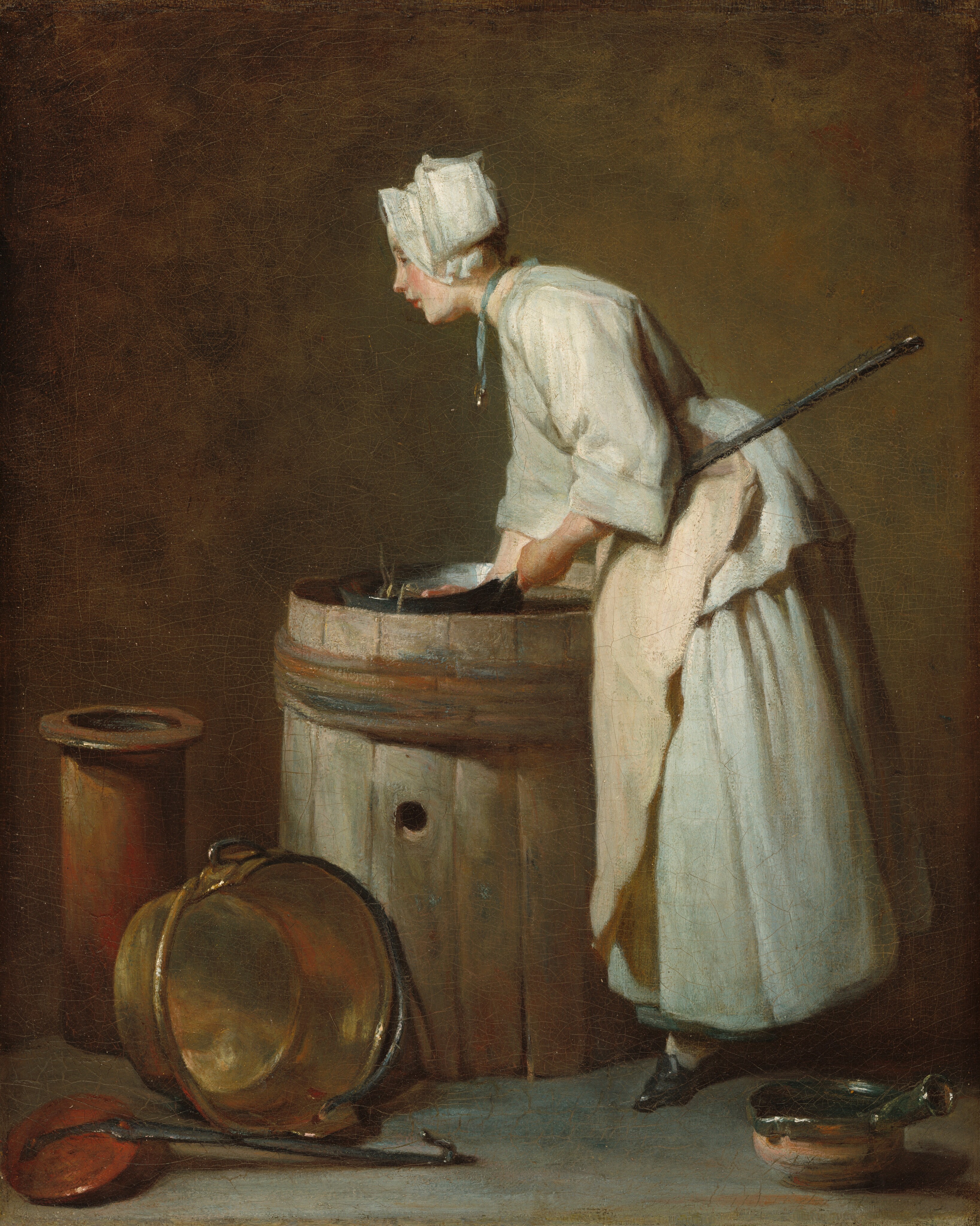 The Scullery Maid by Jean Siméon Chardin
