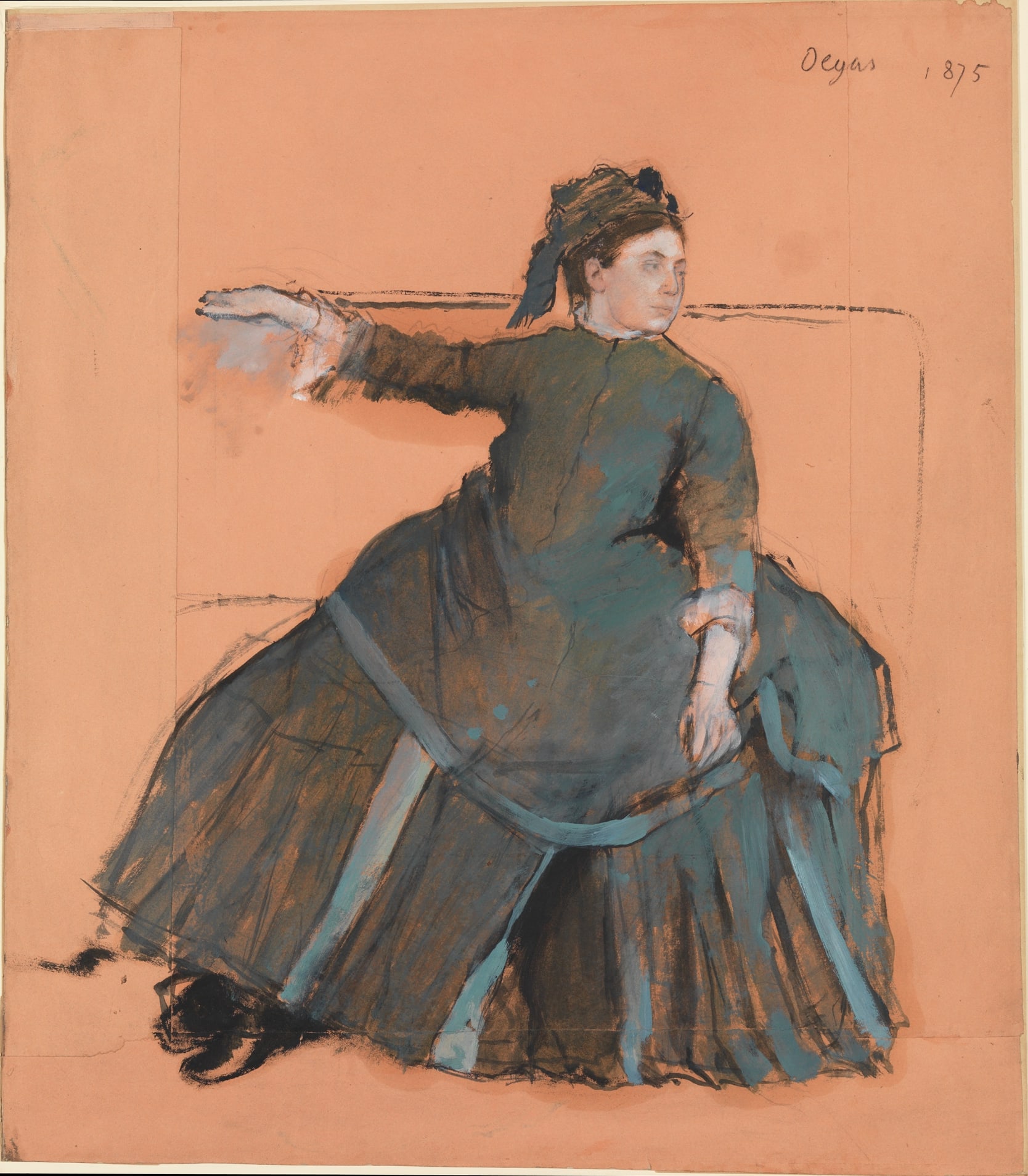 Woman on a Sofa by Edgar Degas