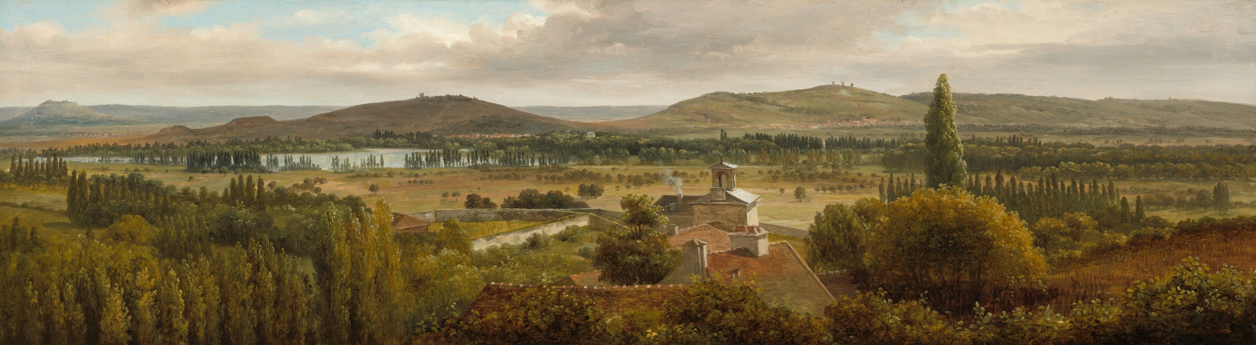 Panoramic Landscape near the River Moselle by Théodore Rousseau