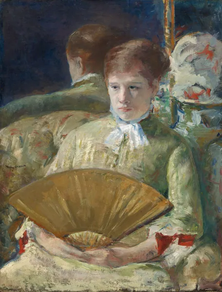 Woman with a Fan by Mary Cassatt