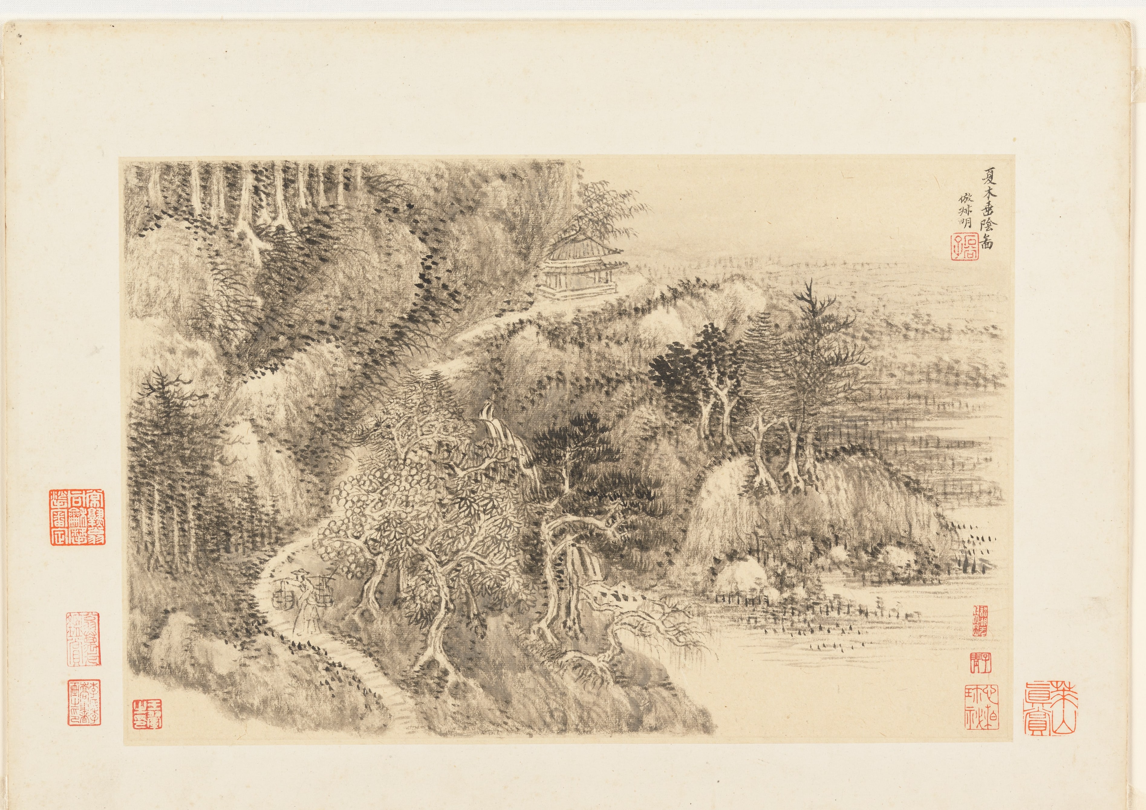 Landscapes after old masters — selected leaf 1 by Wang Hui