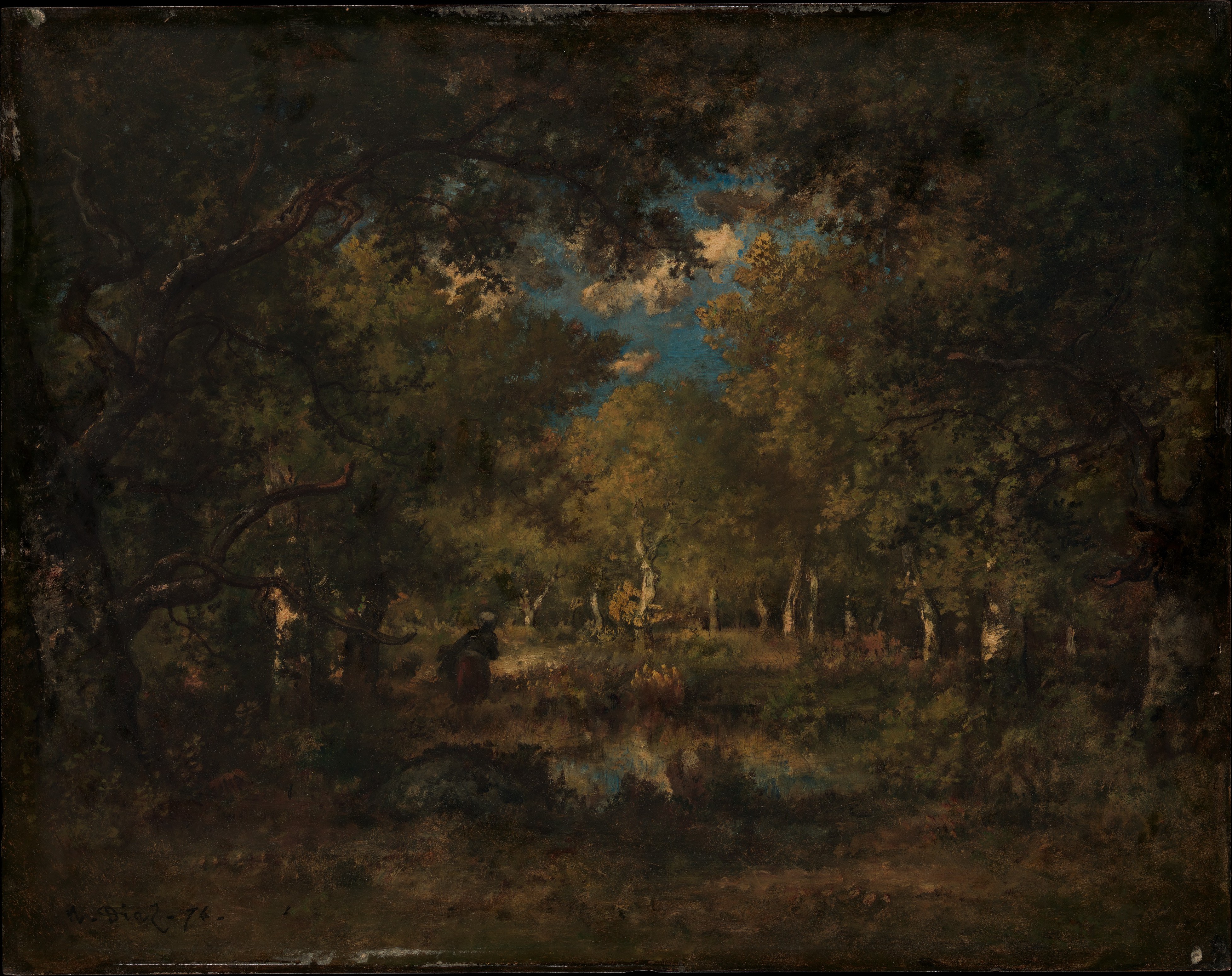 The Forest of Fontainebleau by Narcisse-Virgile Diaz de la Peña
