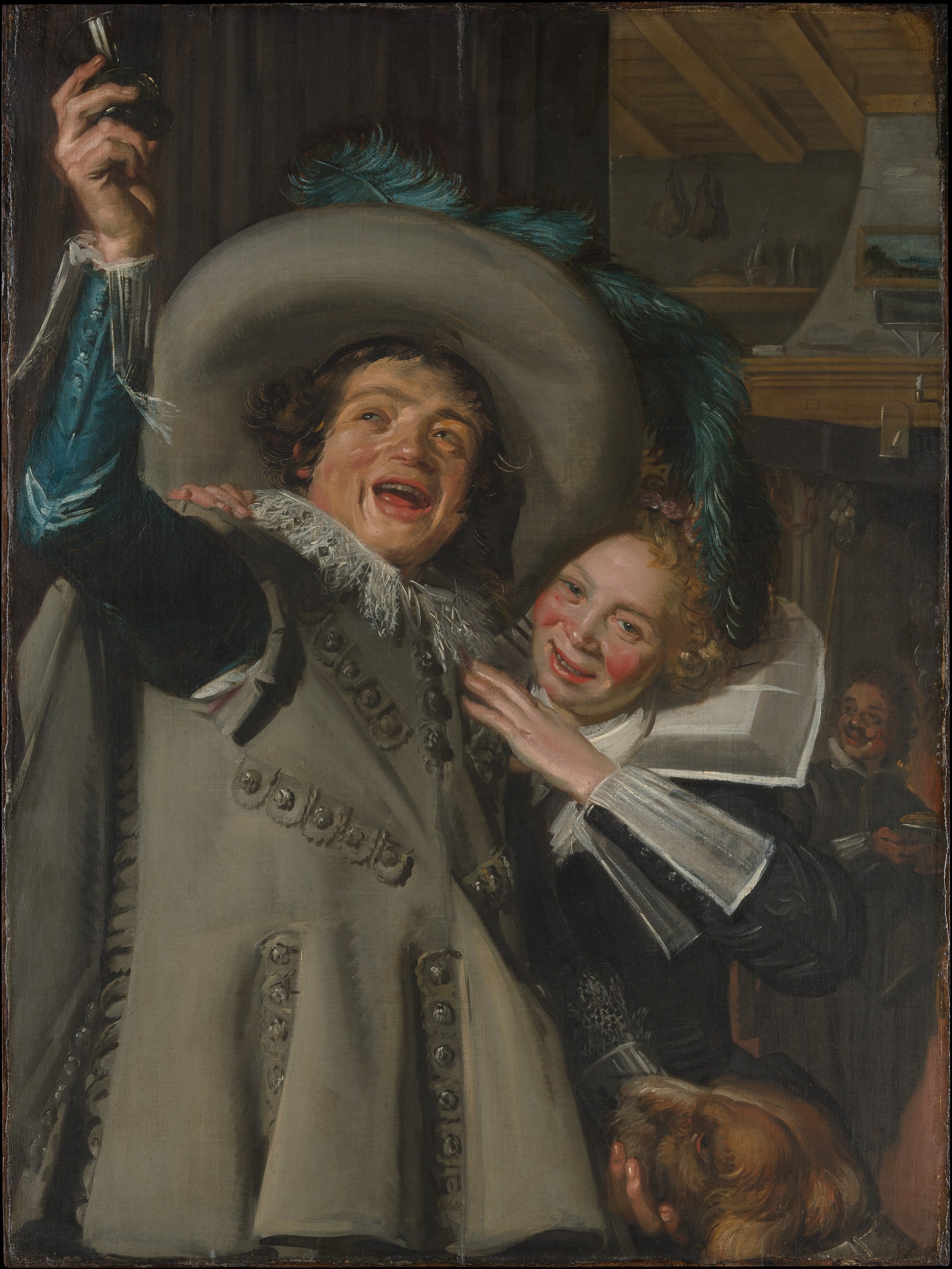 Young Man and Woman in an Inn by Frans Hals