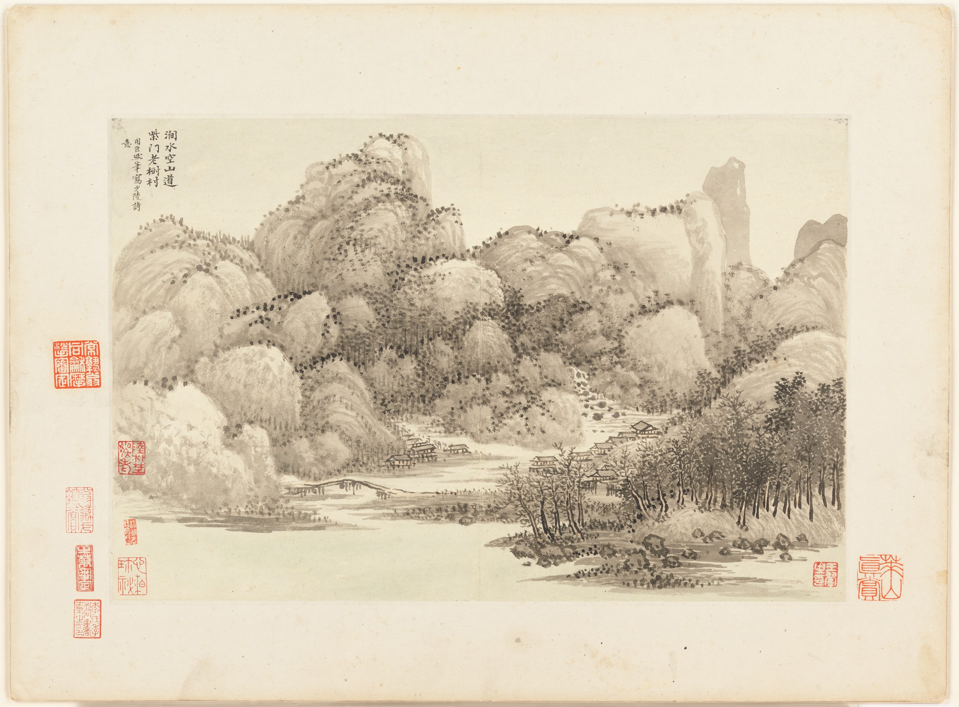 Landscapes after old masters — selected leaf 3 by Wang Hui