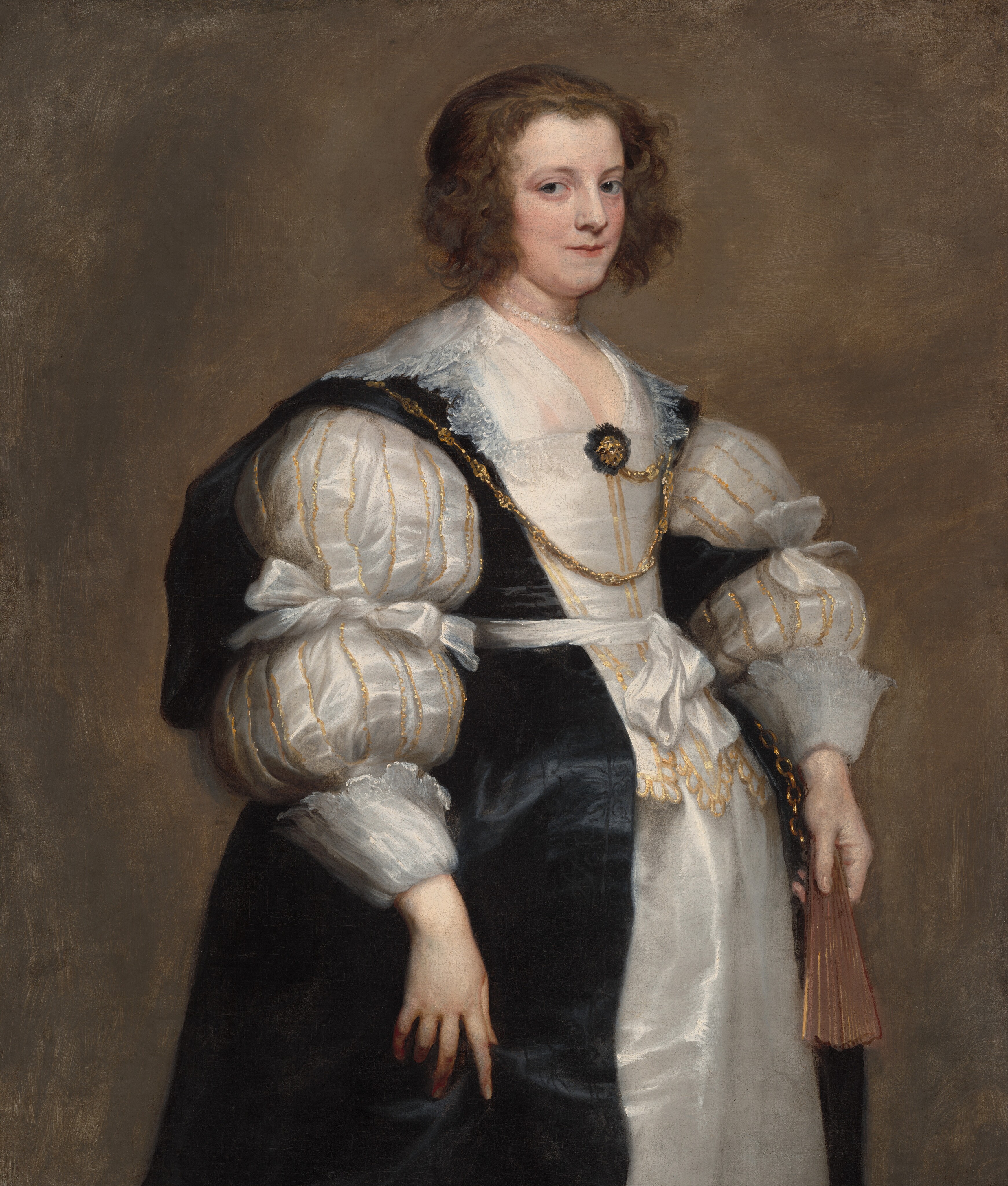 Lady with a Fan by Anthony van Dyck