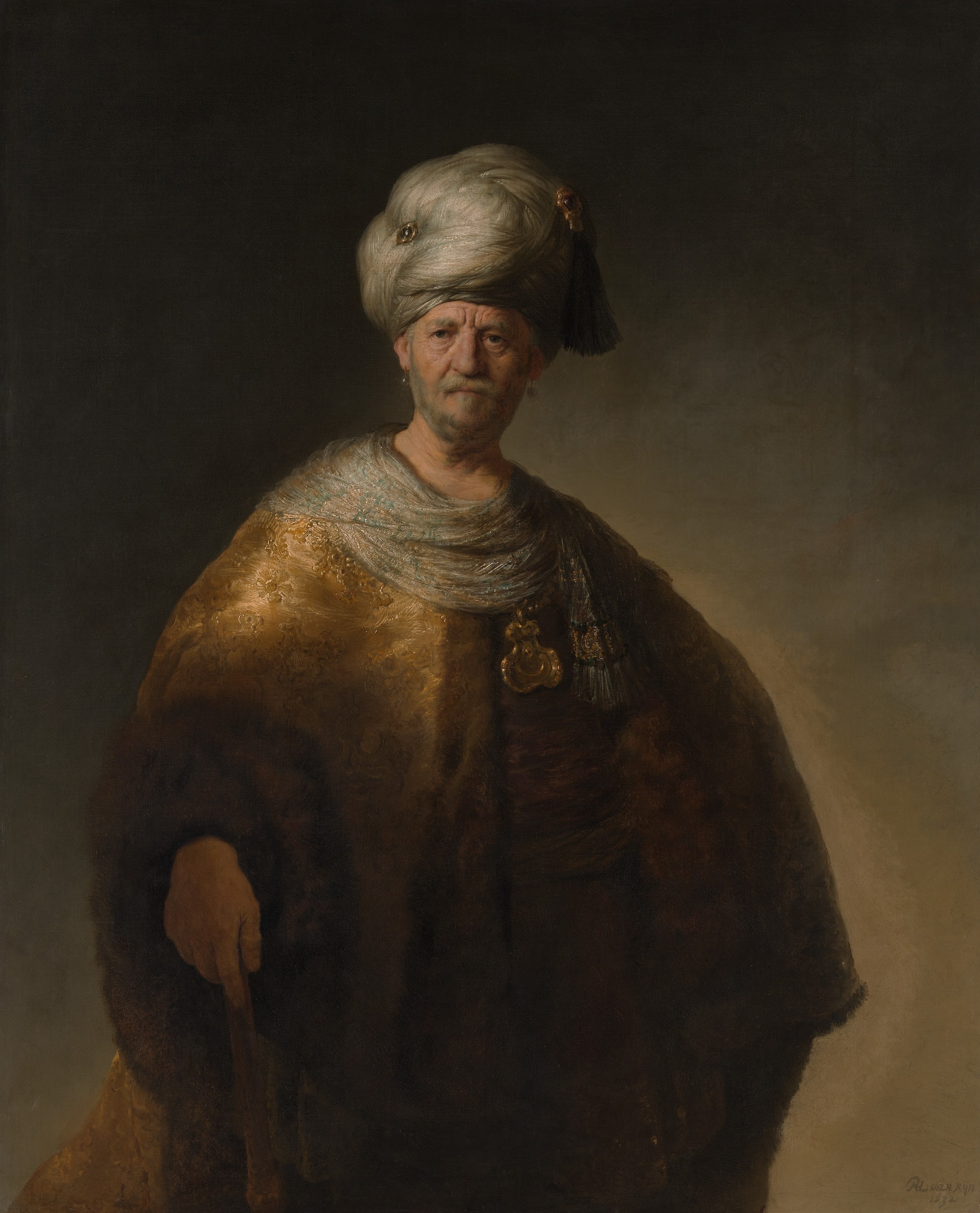 Man in a Turban by Rembrandt (Rembrandt van Rijn)