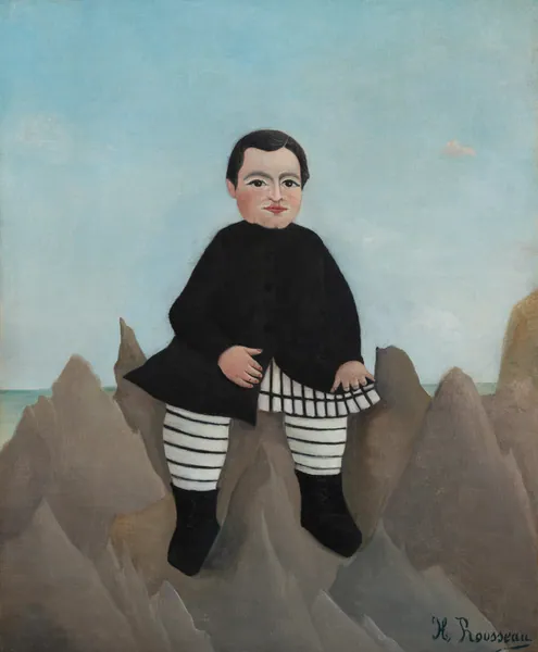 Boy on the Rocks by Henri Rousseau