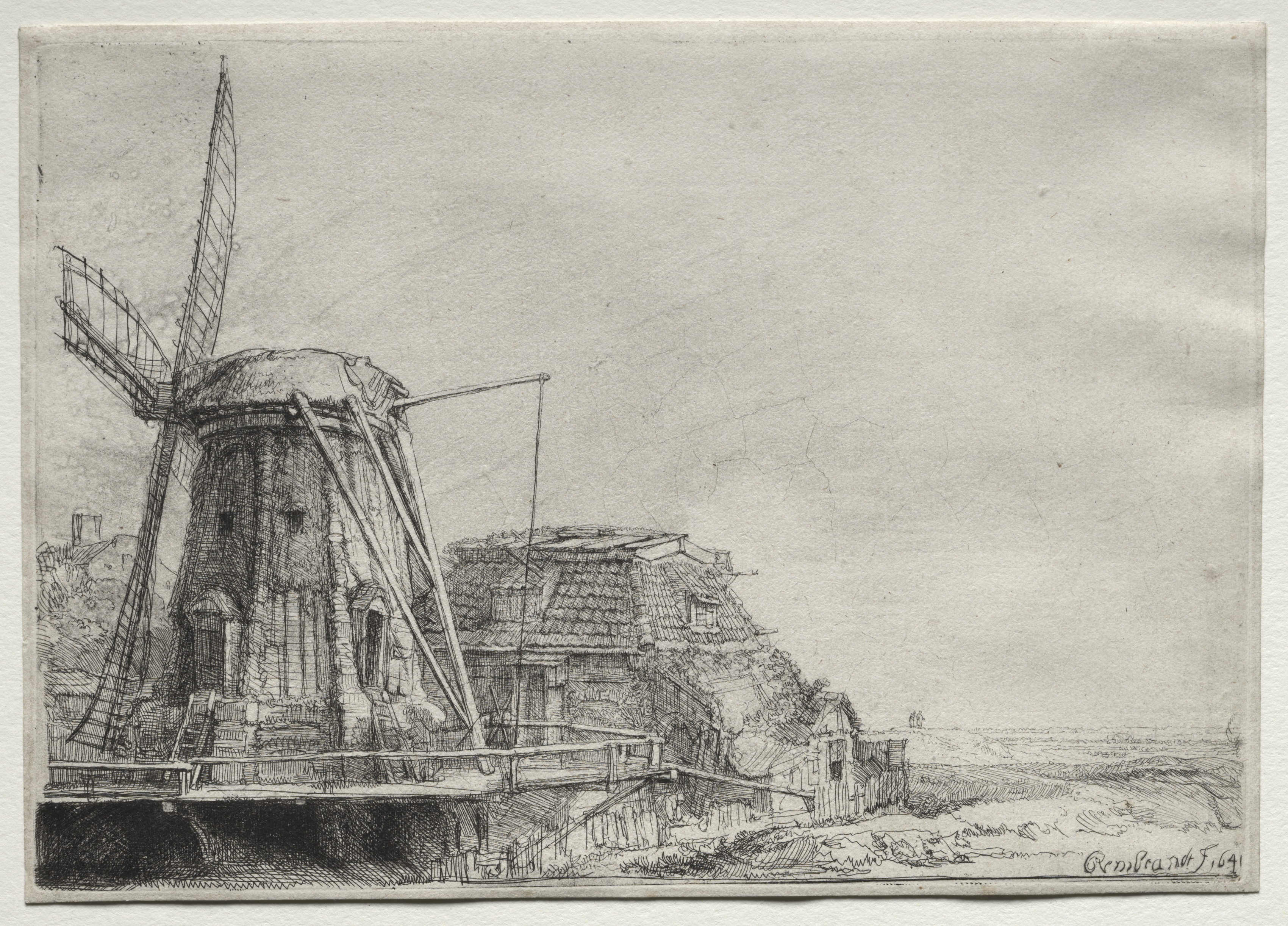 The Windmill by Rembrandt van Rijn