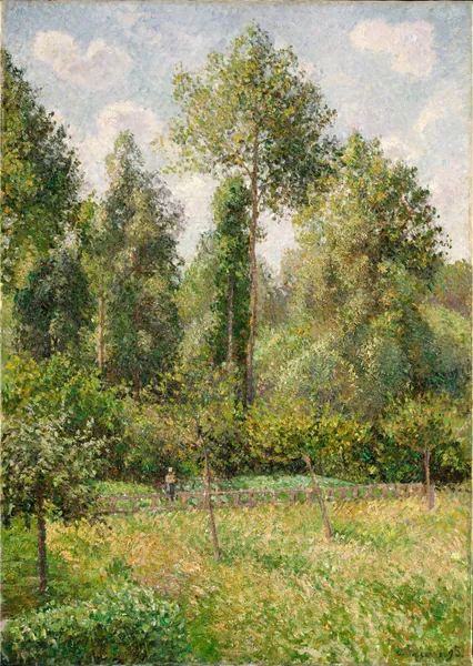 Poplars, Eragny by Camille Pissarro