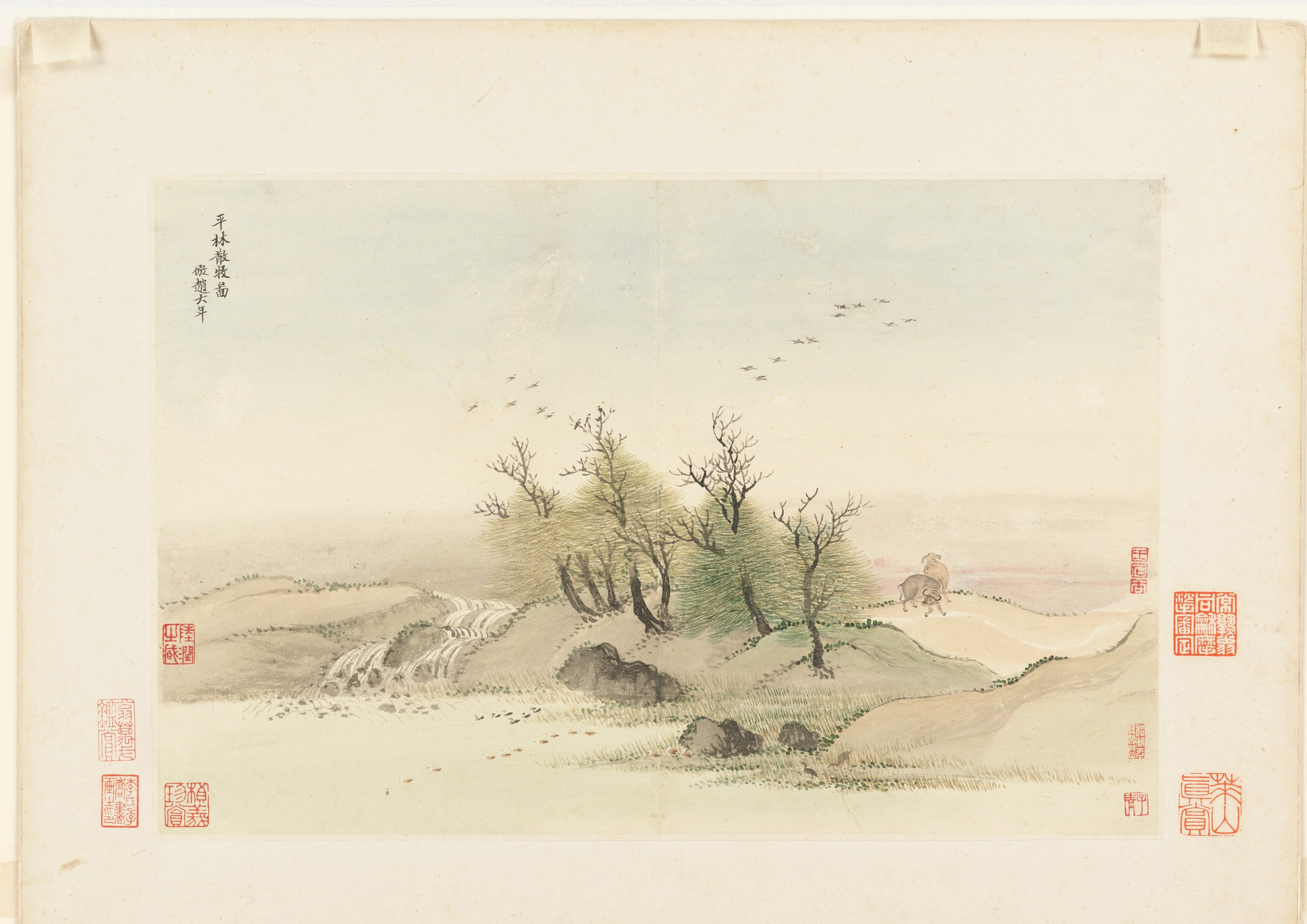 Landscapes after old masters — selected leaf 6 by Wang Hui