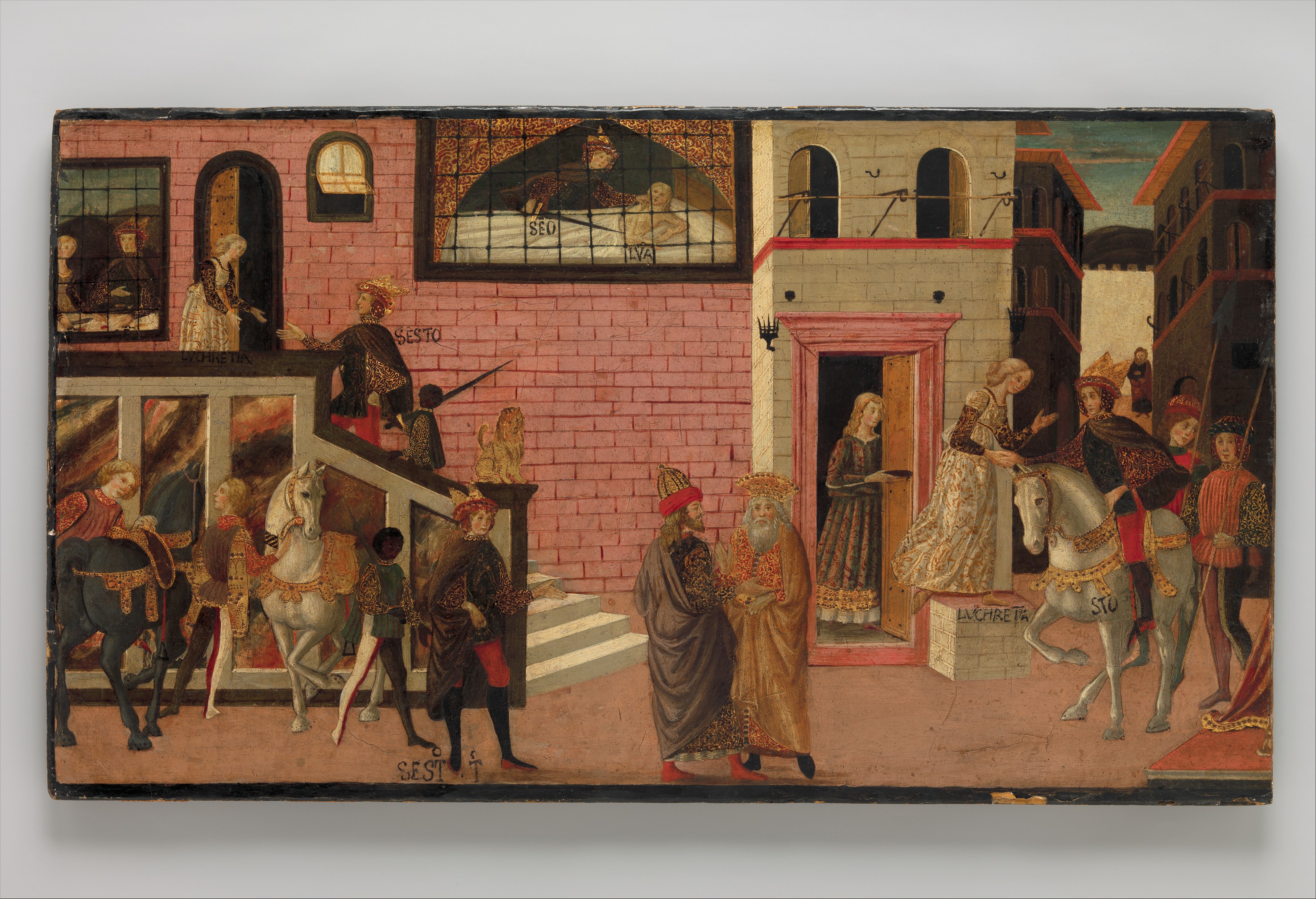 Tarquin and Lucretia by Master of Marradi