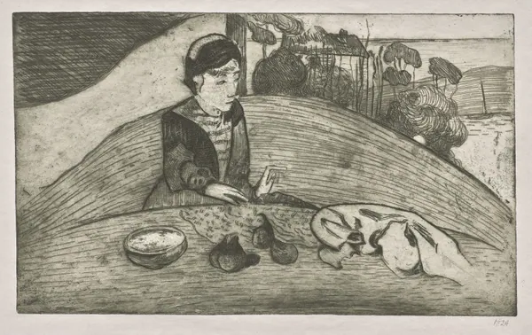 The Woman with Figs by Paul Gauguin