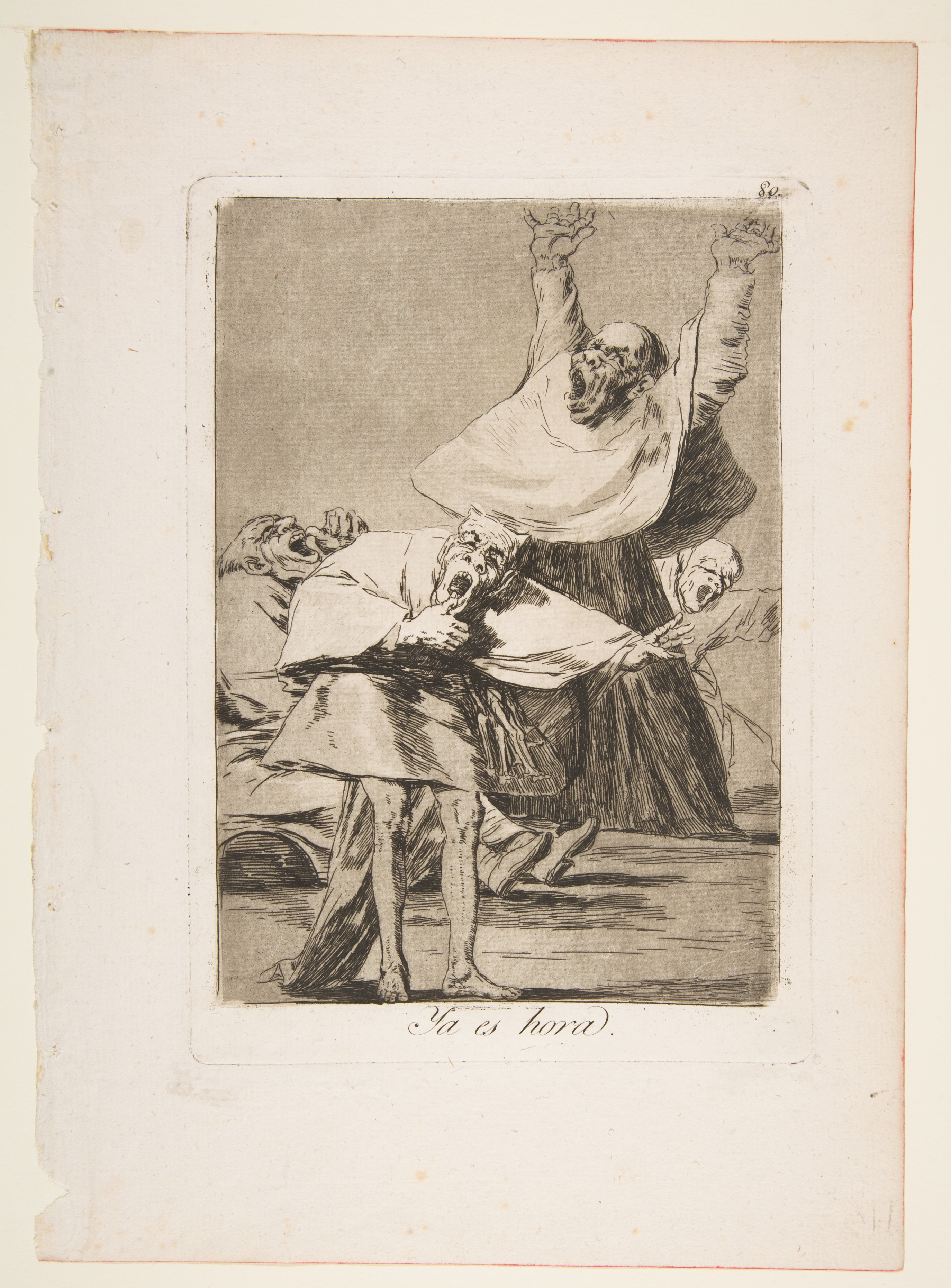 Plate 80 from "Los Caprichos": It is time (Ya es hora) by Goya (Francisco de Goya y Lucientes)