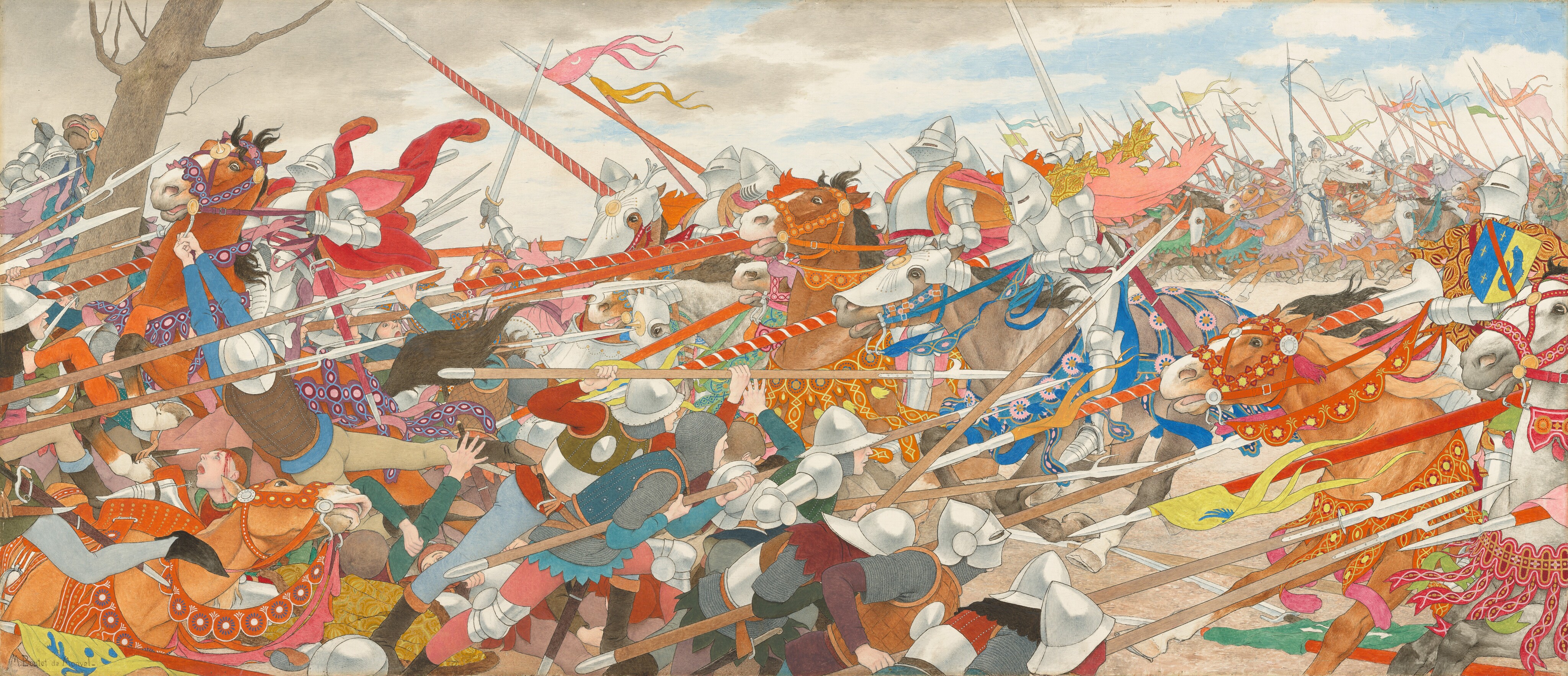 The Turmoil of Conflict by Louis Maurice Boutet de Monvel