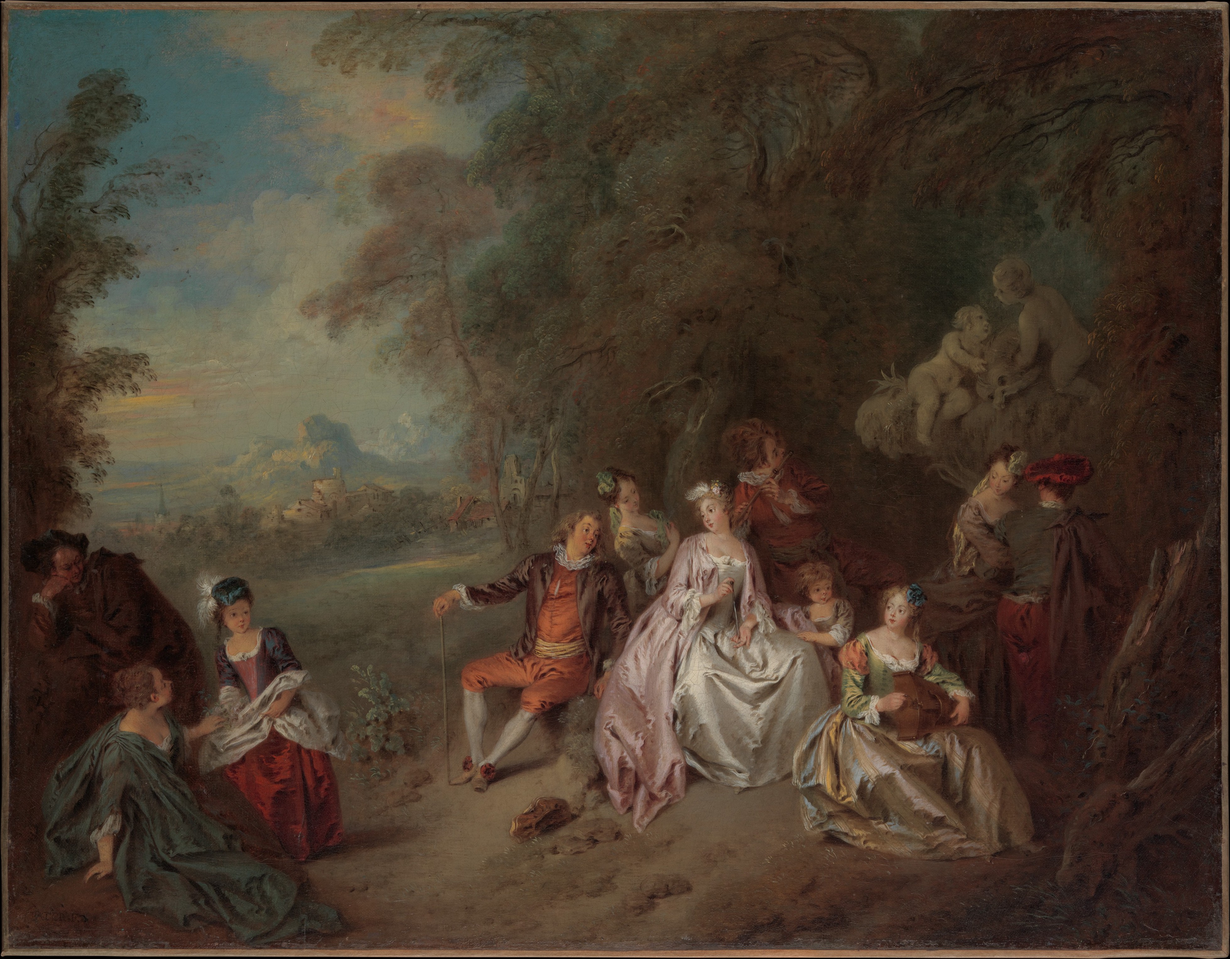 Concert Champêtre by Jean-Baptiste Joseph Pater