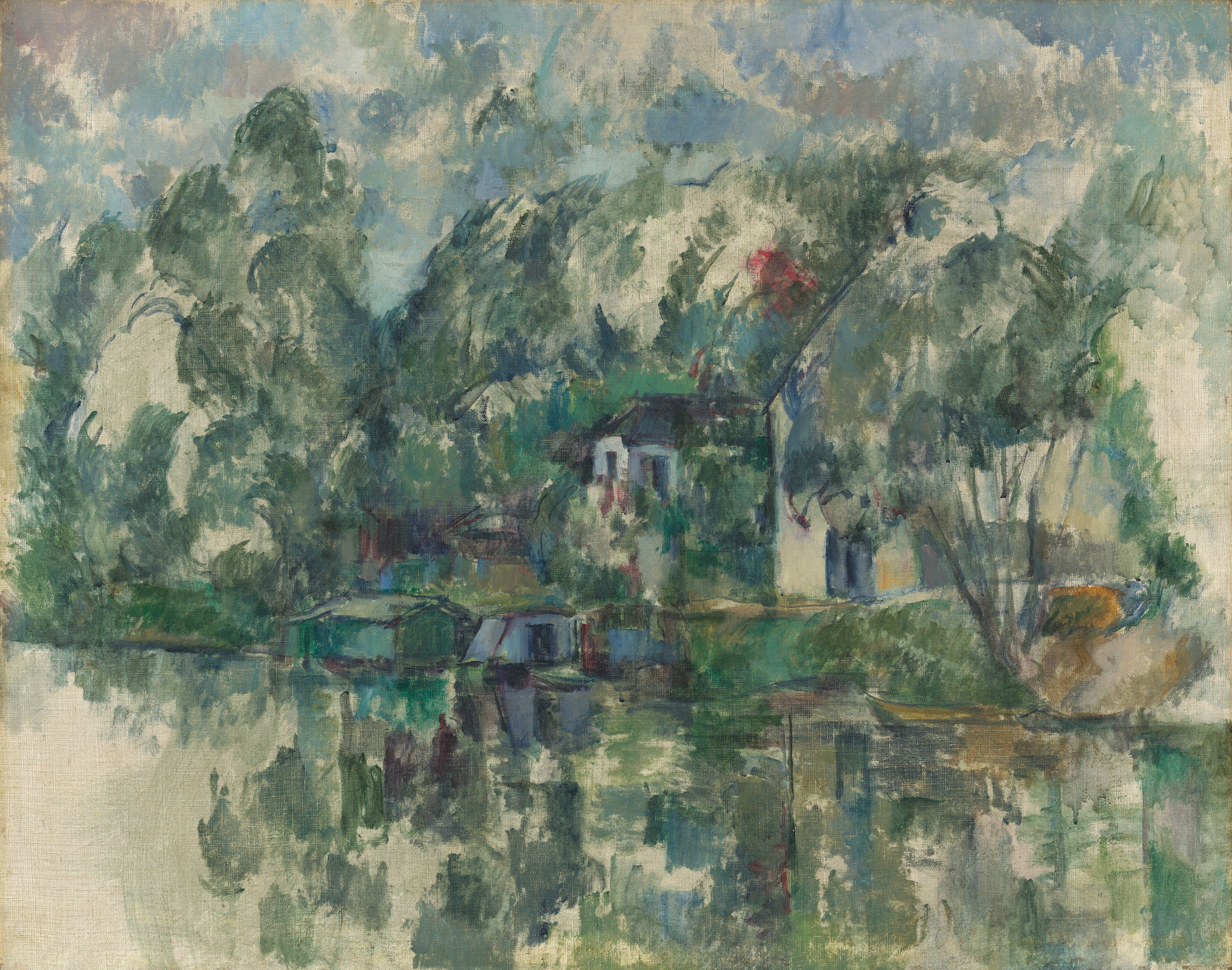 At the Water's Edge by Paul Cézanne