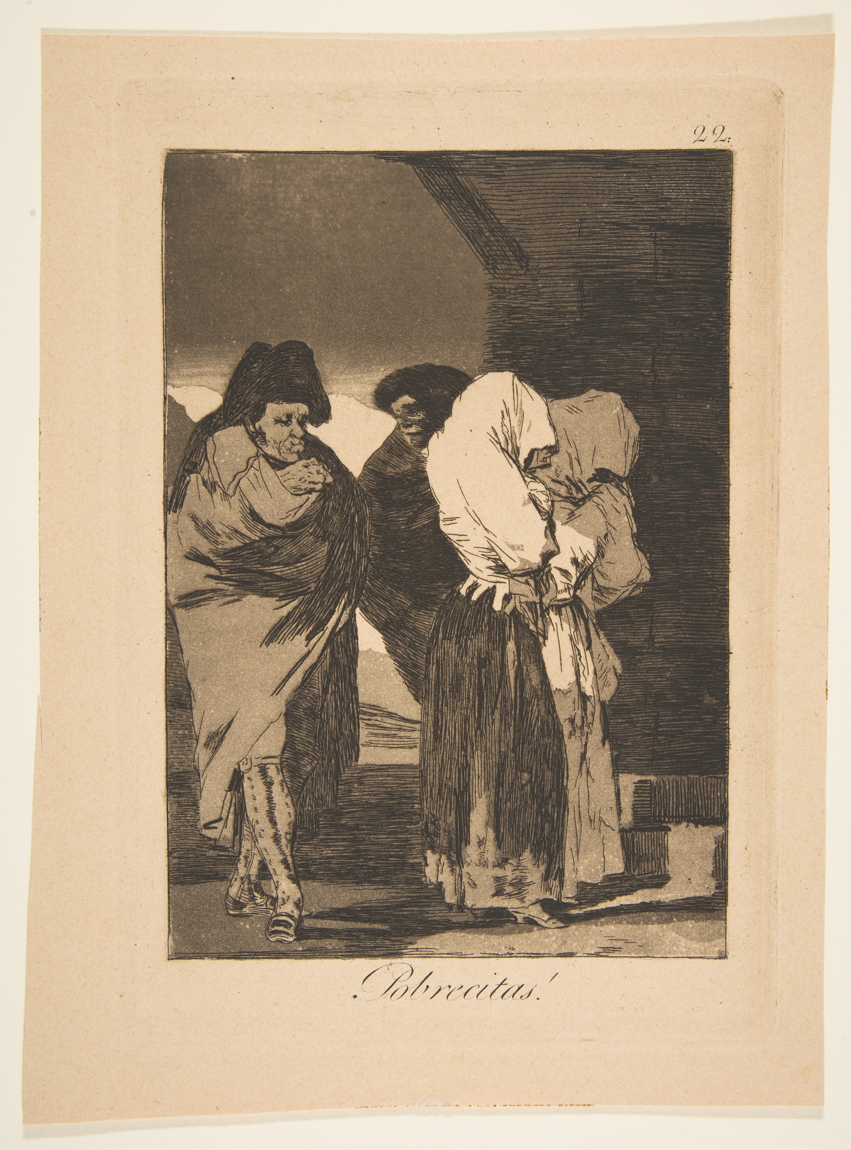 Plate 22 from 'Los Caprichos': Poor little girls! (Probrecitas!) by Goya (Francisco de Goya y Lucientes)