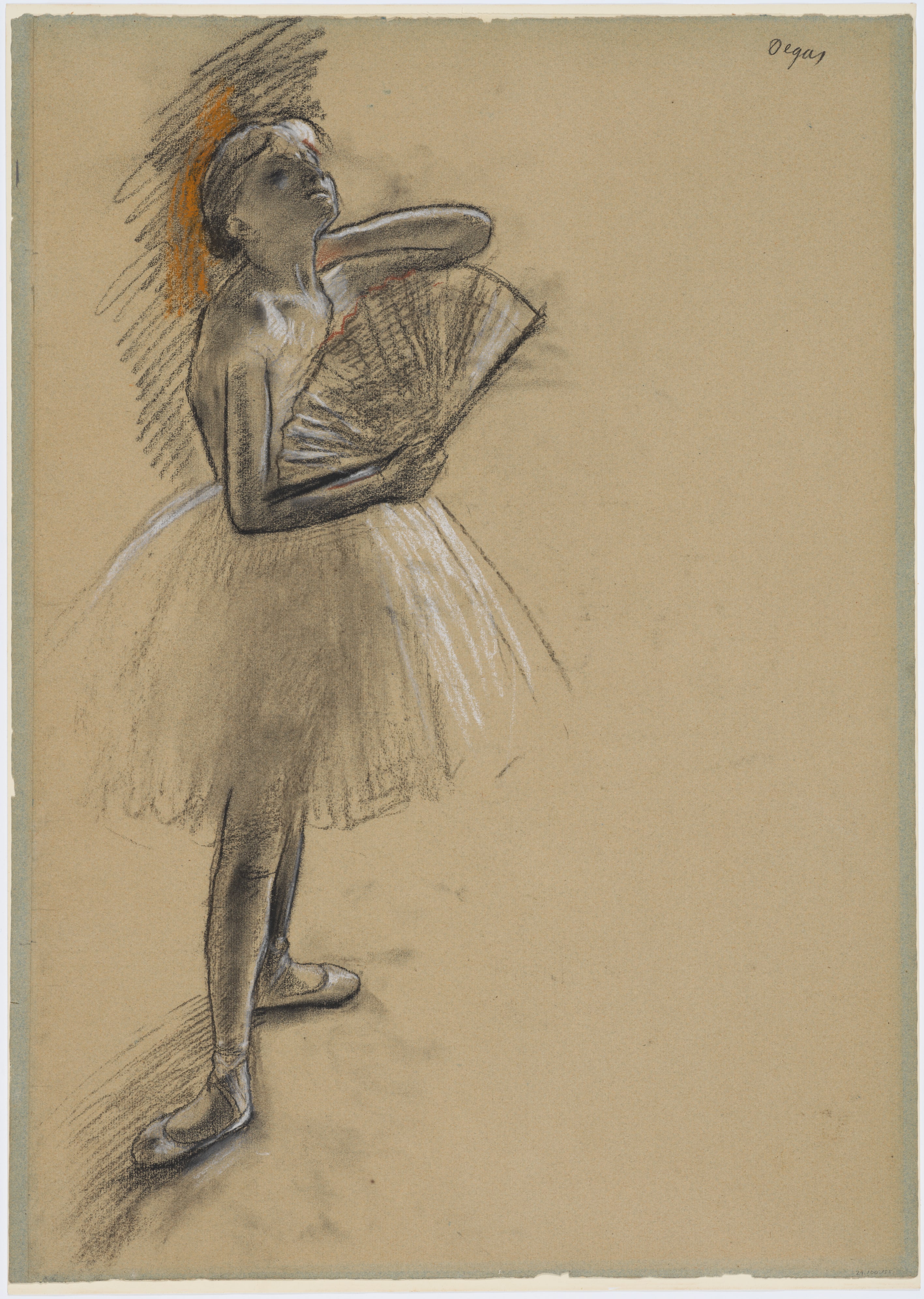 Dancer with a Fan by Edgar Degas