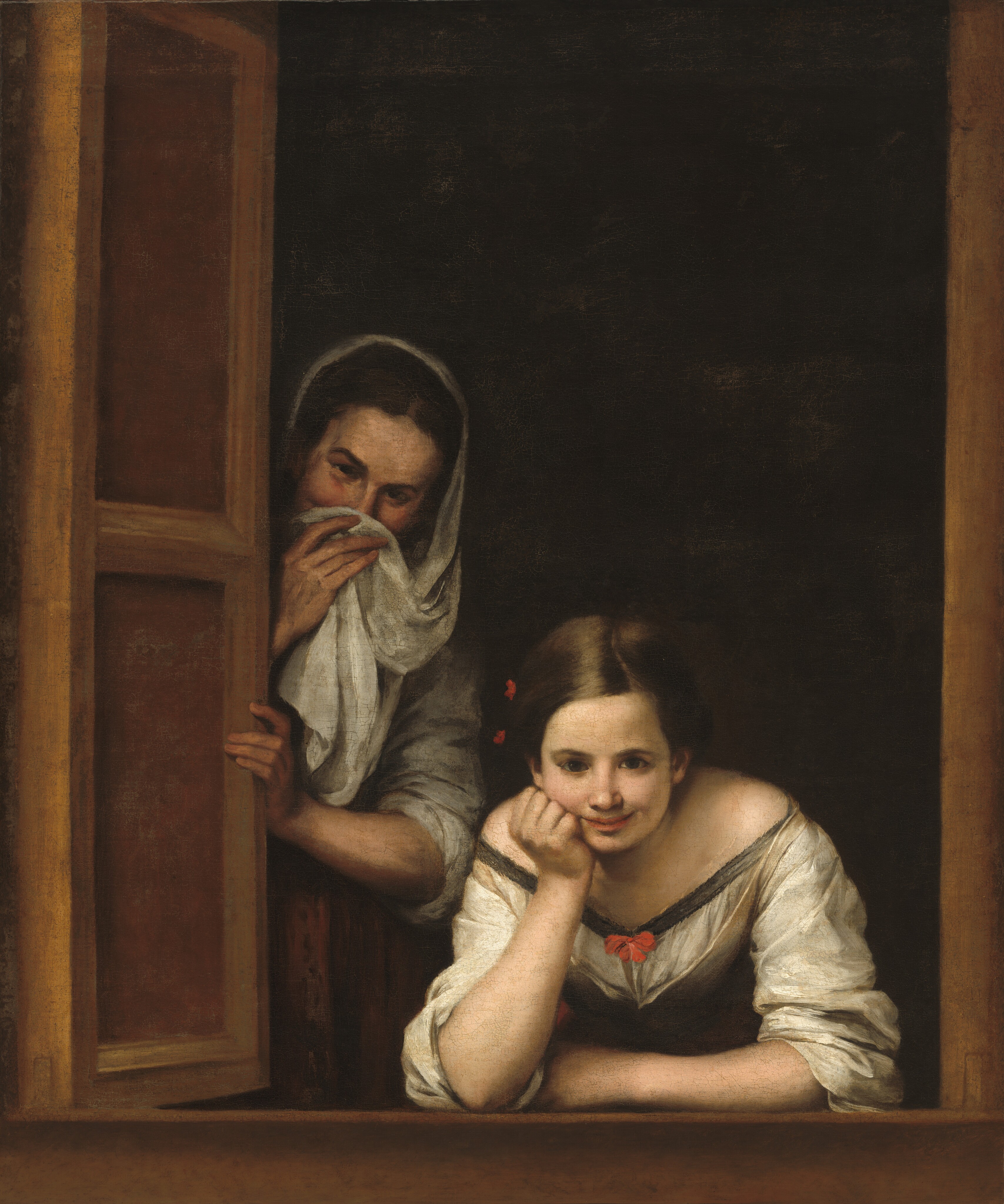 Two Women at a Window by Bartolomé Esteban Murillo