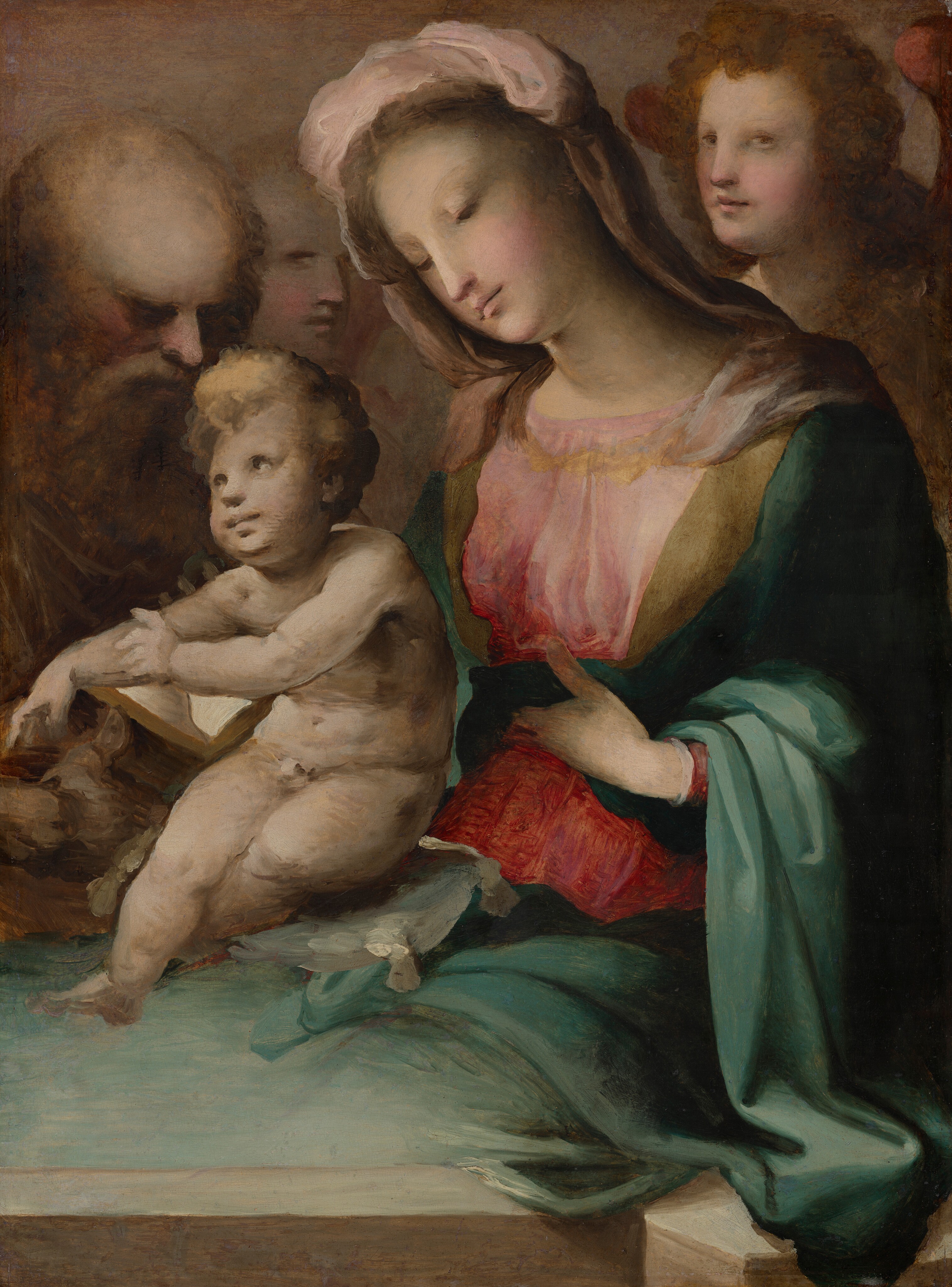 The Holy Family with Angels by Domenico Beccafumi