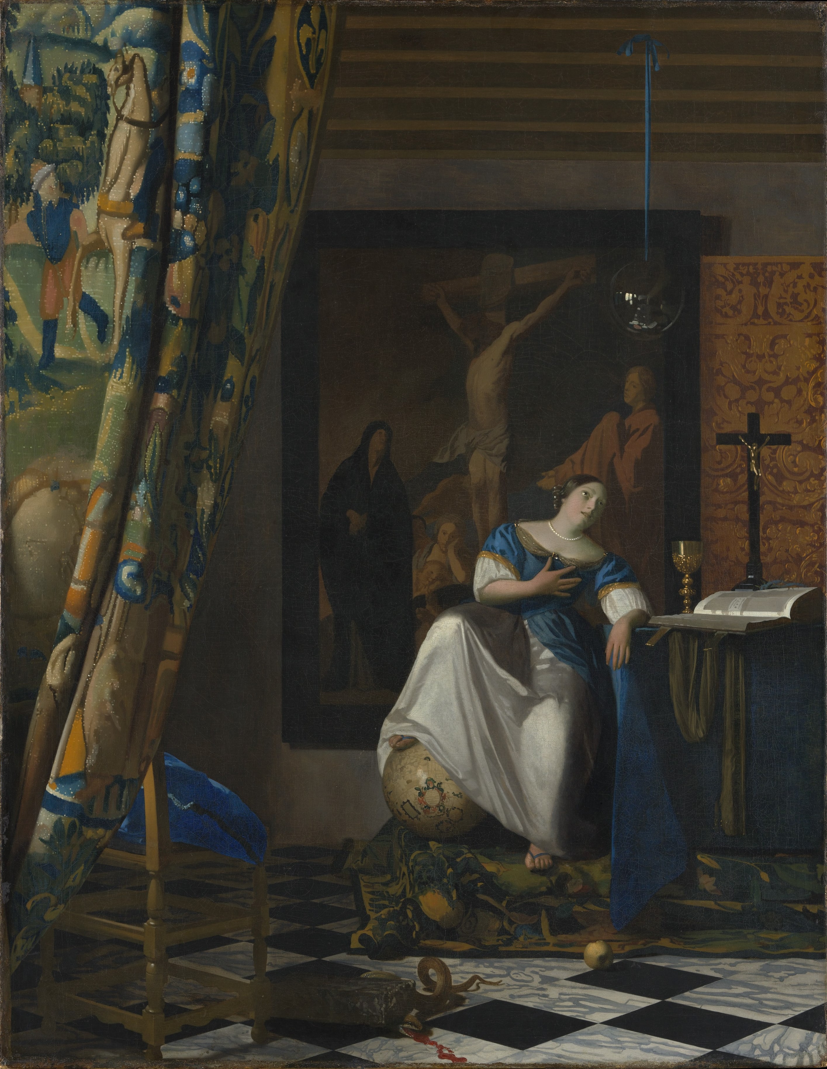 Allegory of the Catholic Faith by Johannes Vermeer