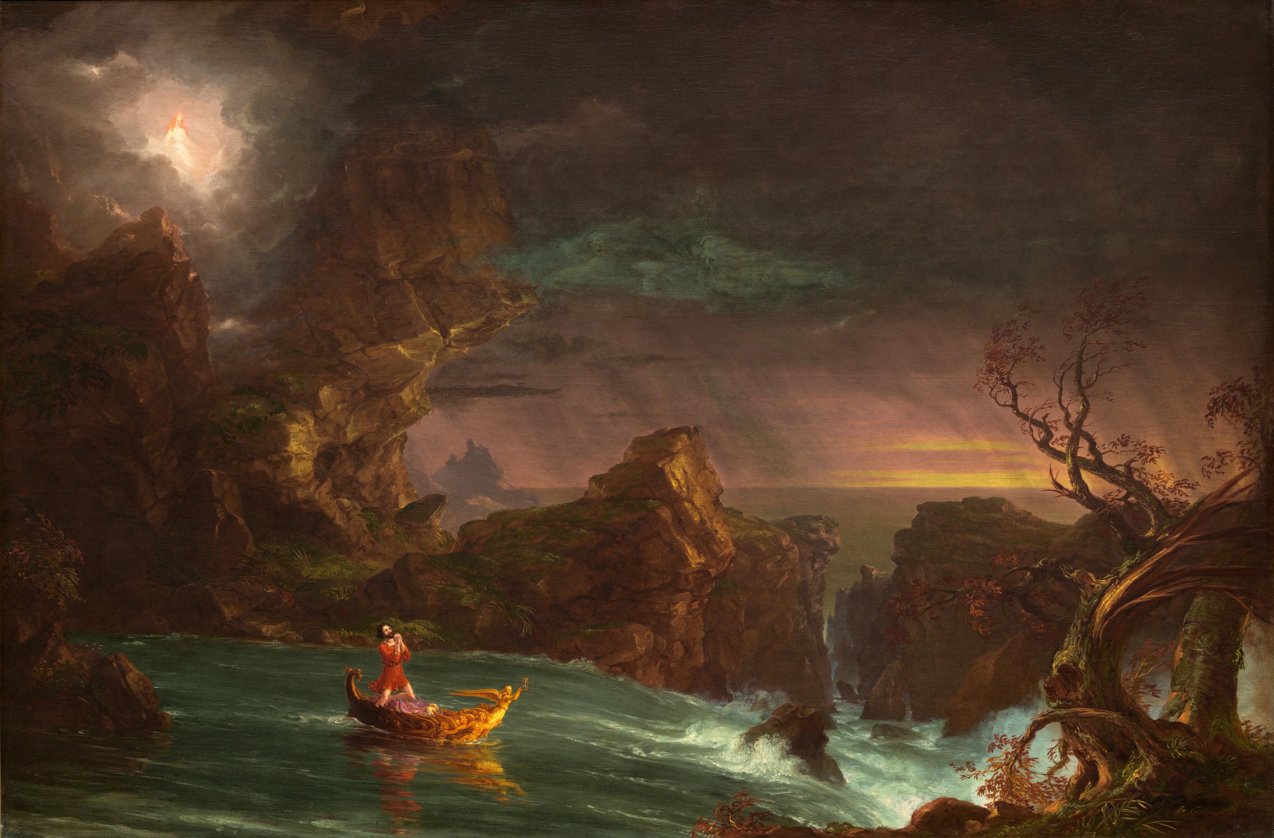The Voyage of Life: Manhood by Thomas Cole