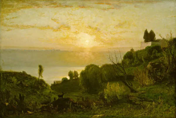 Lake Albano, Sunset by George Inness