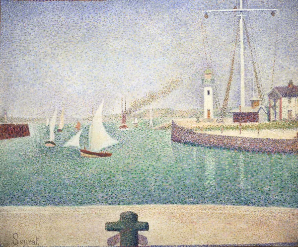Entrance of The Port of Honfleur (Entrée du port d'Honfleur) by Georges Seurat